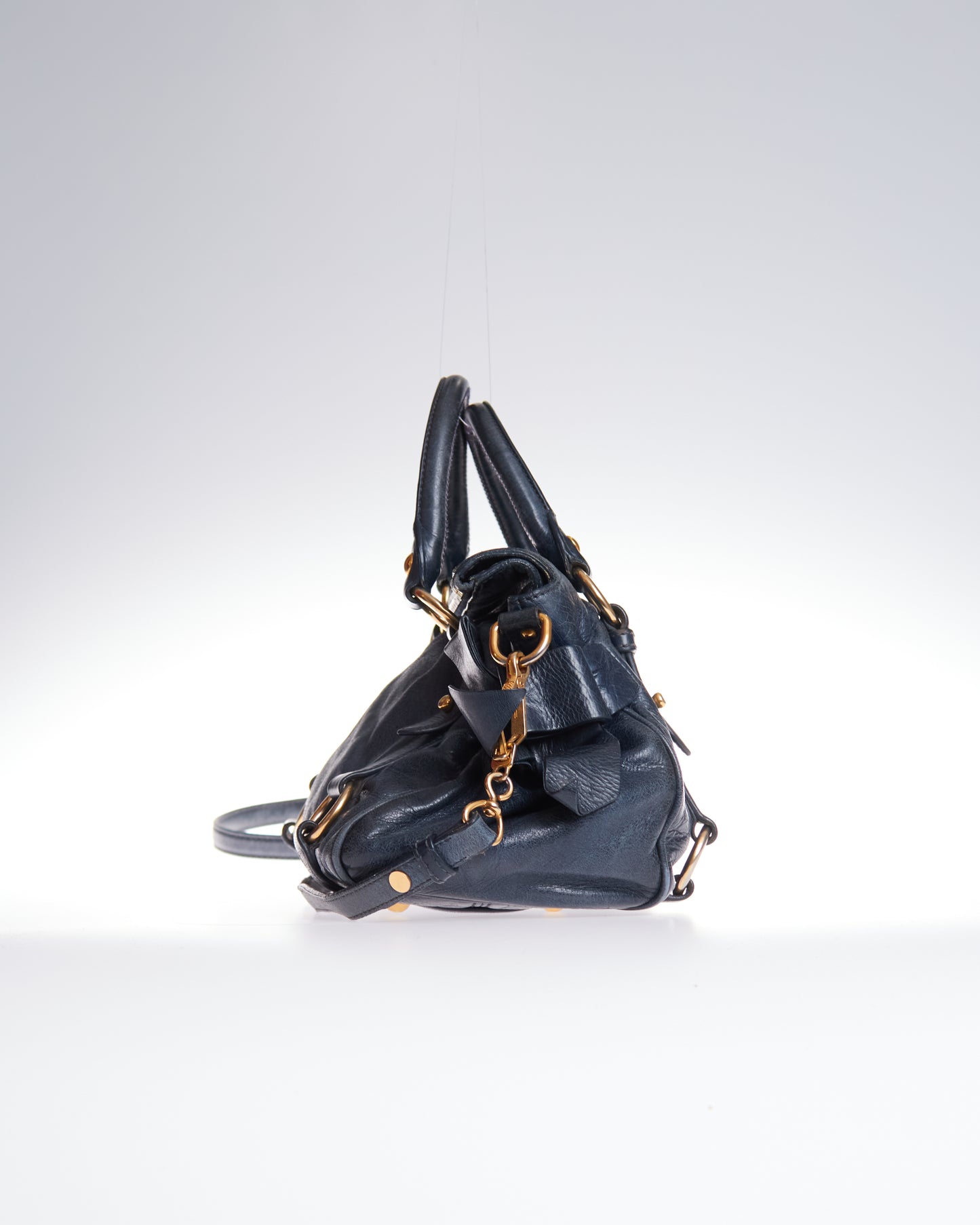 Miu Miu Vitello Lux Bow Bag Mini