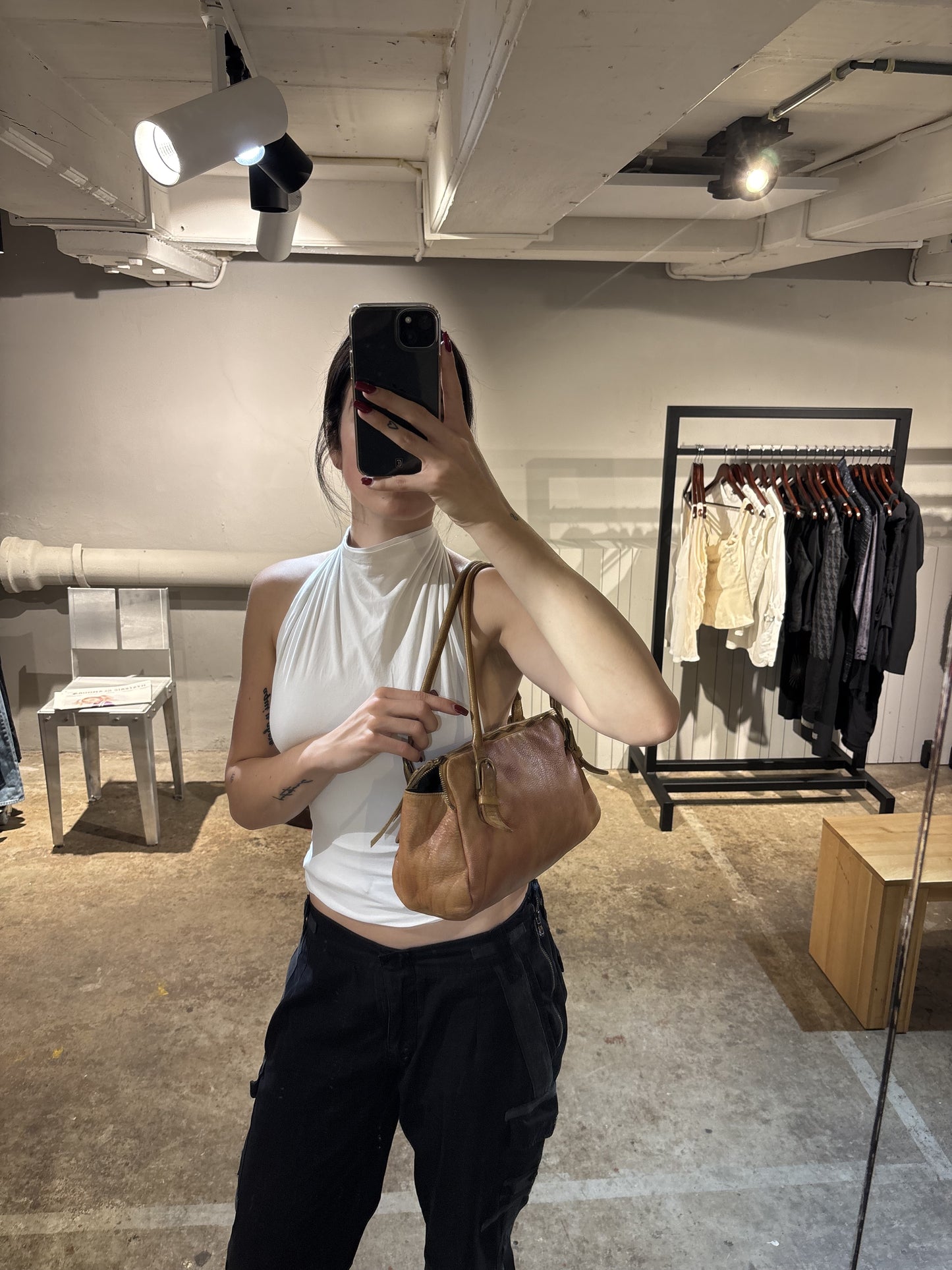 Miu Miu Leather Shoulderbag