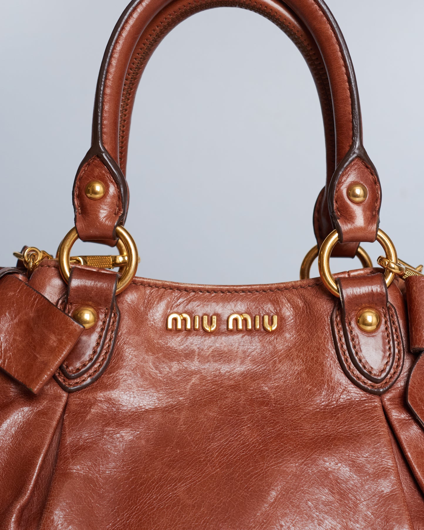 Miu Miu Vitello Lux Bow Bag Mini