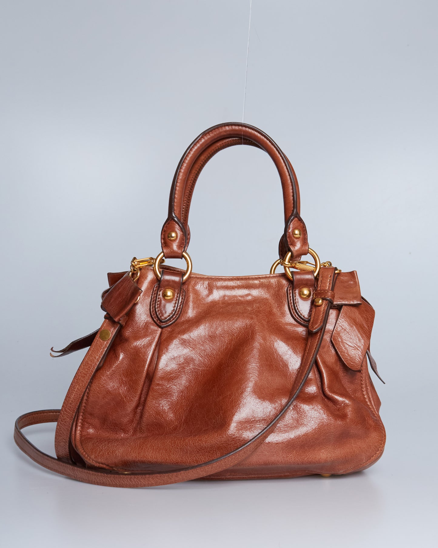 Miu Miu Vitello Lux Bow Bag Mini