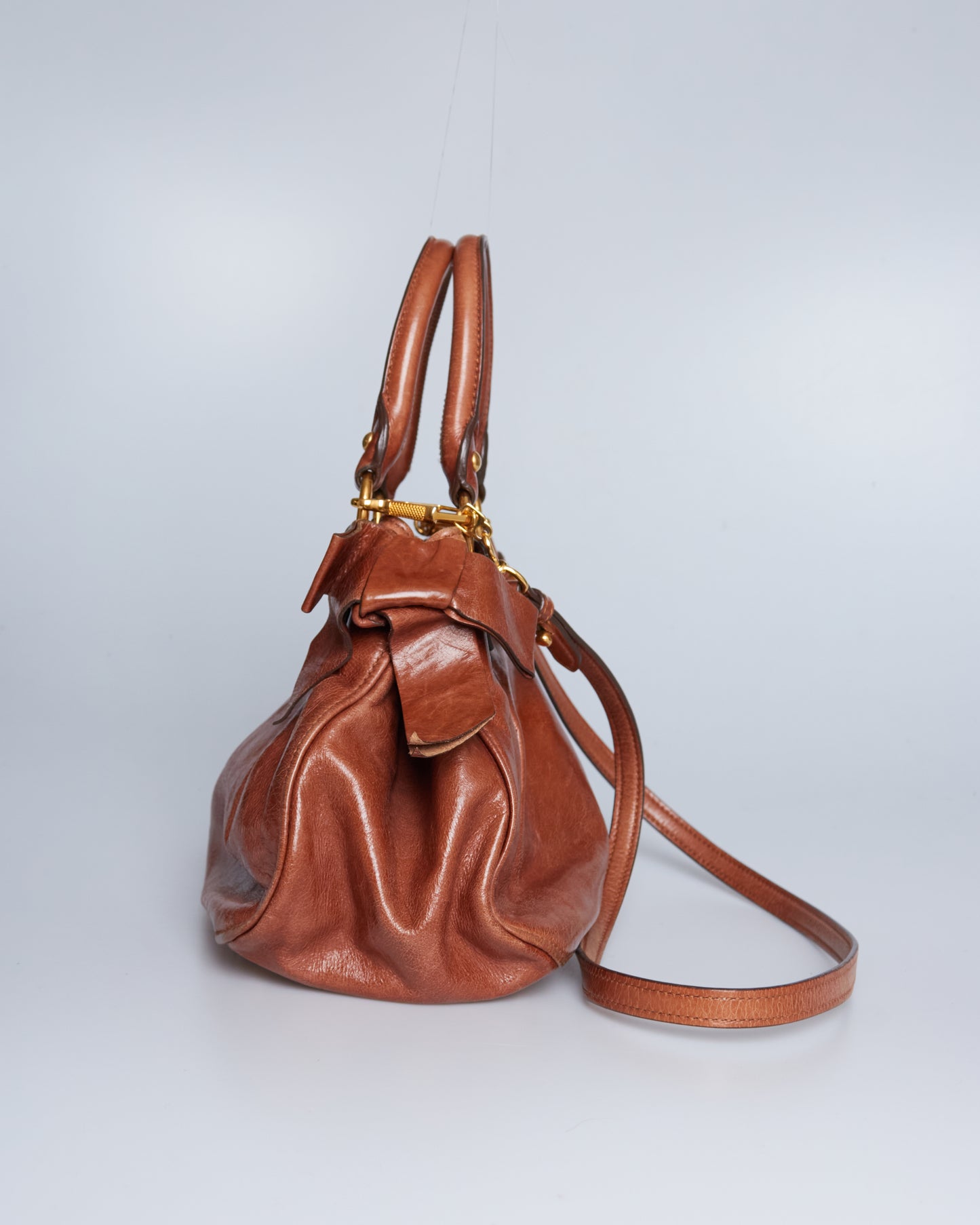 Miu Miu Vitello Lux Bow Bag Mini