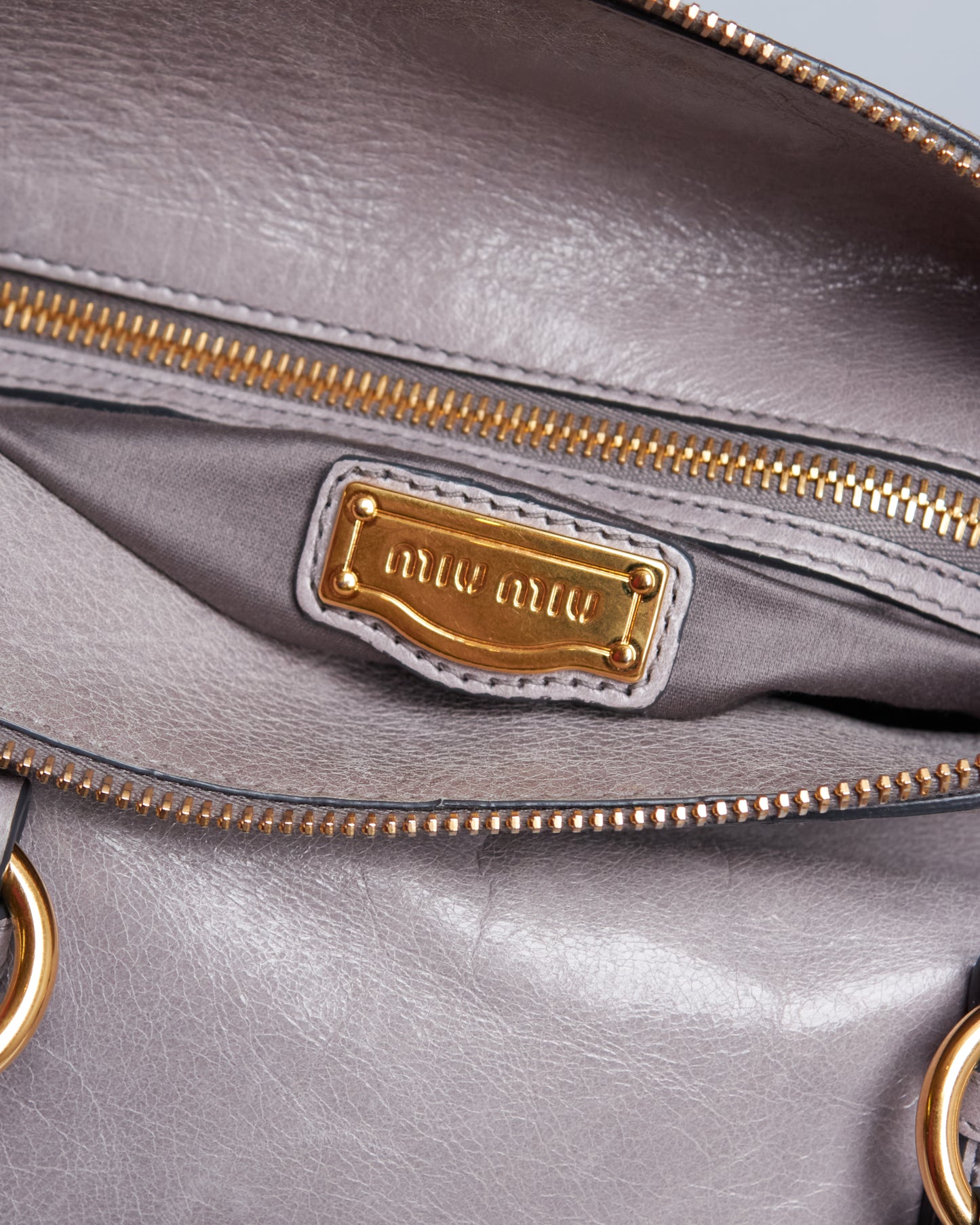 Miu Miu Vitello Lux Bow