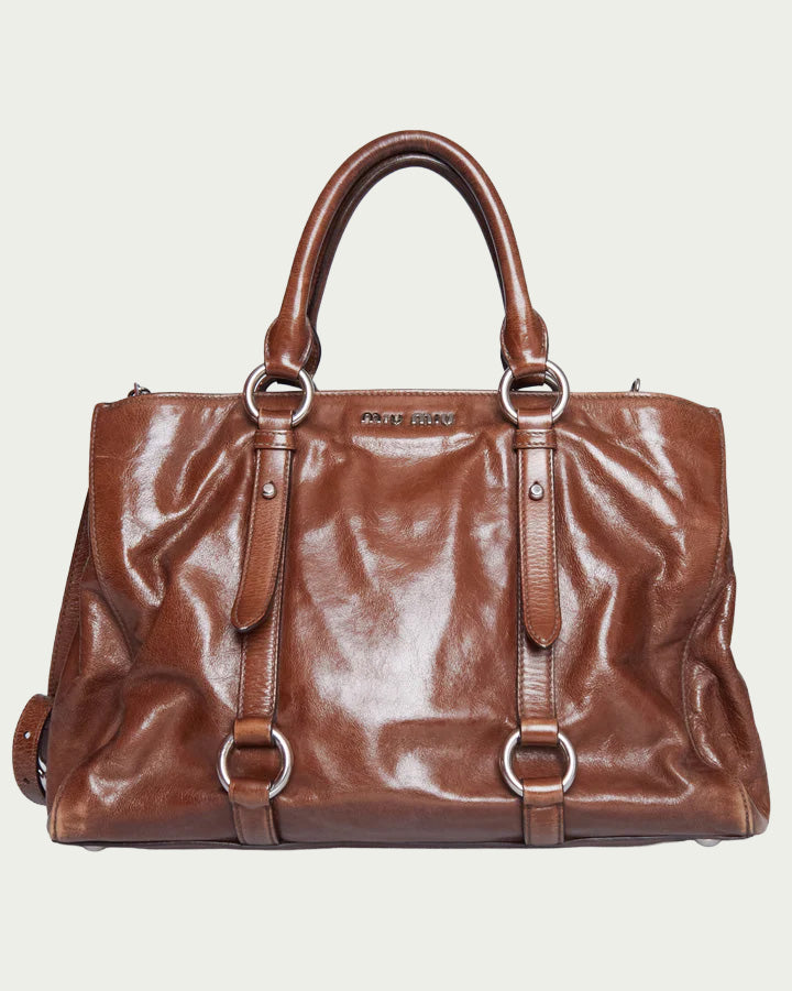 Miu Miu Vitello Lux Bow Bag