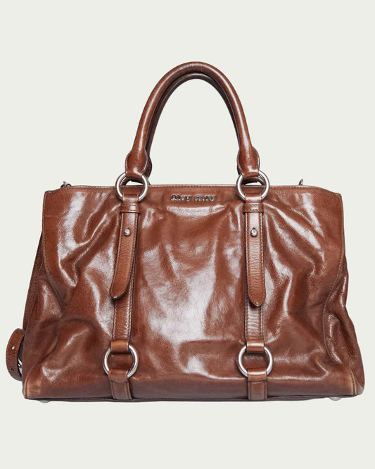 Miu Miu Vitello Lux Bow Bag