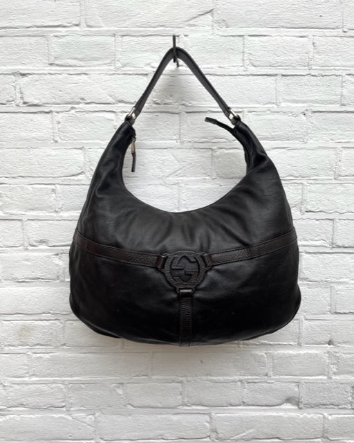 Gucci Leather Reins Hobo