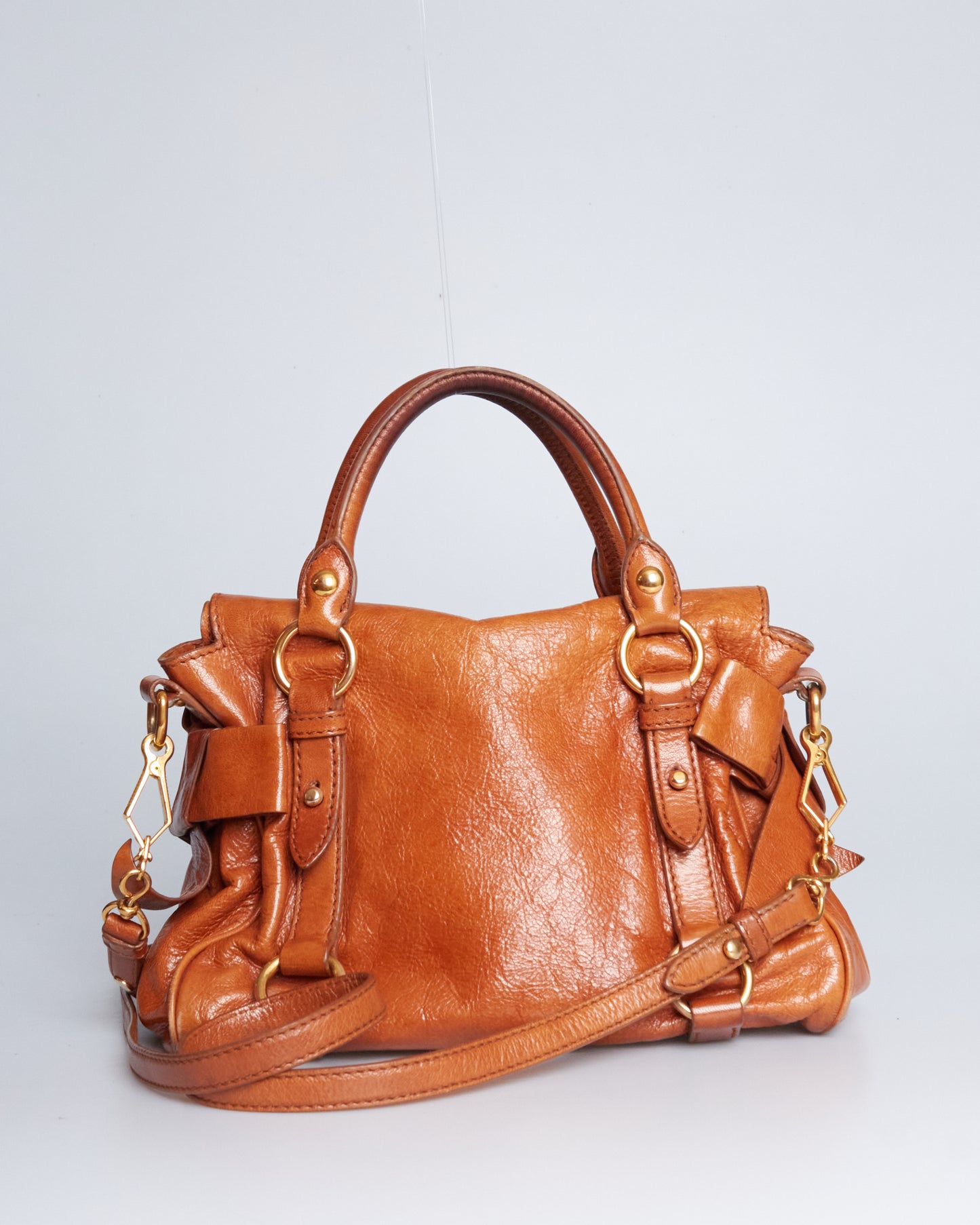 Miu Miu Vitello Lux Bow Bag Mini