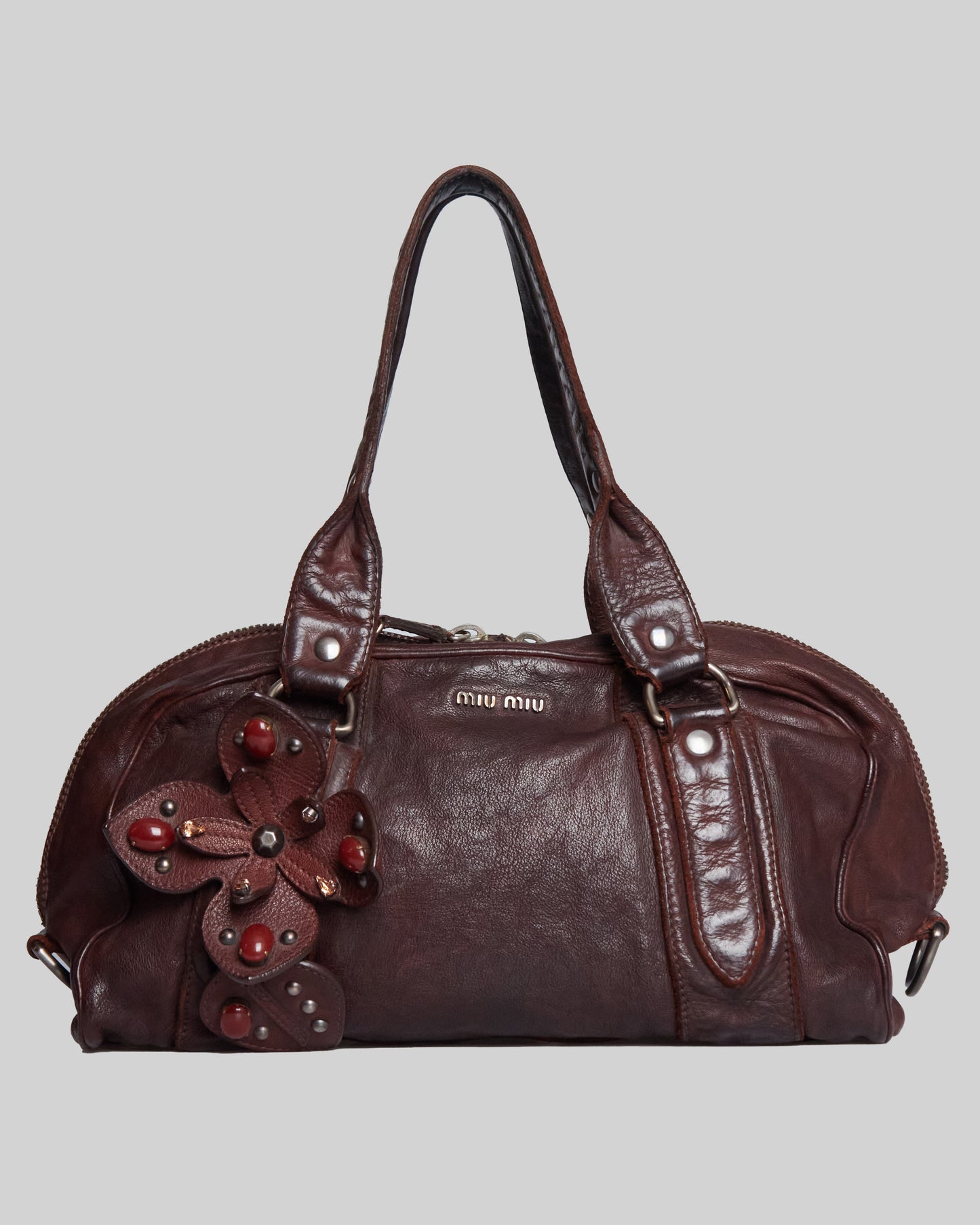 Miu Miu Flower Charm Shoulder Bag