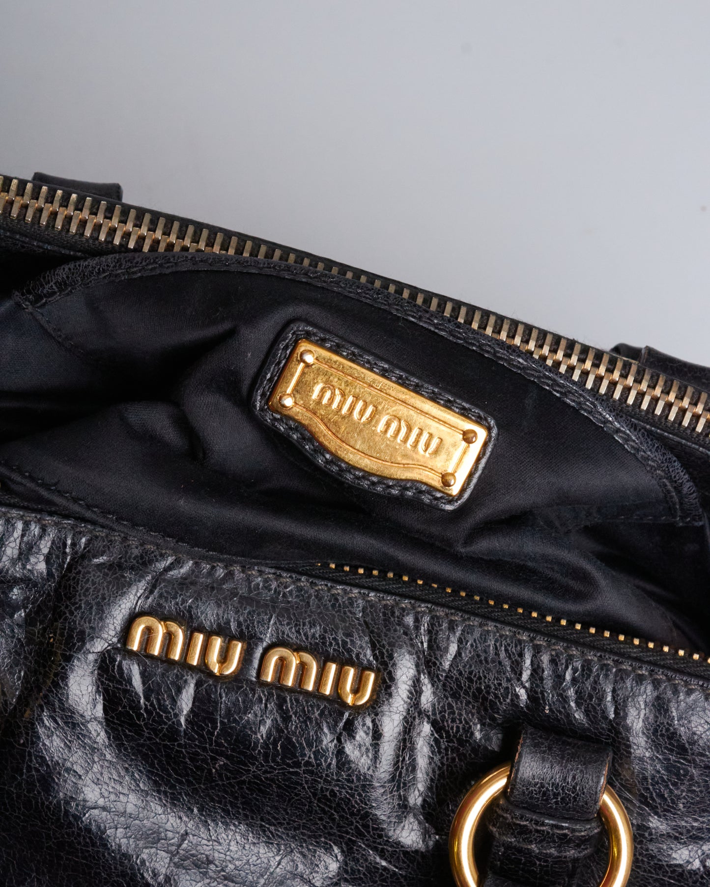 Miu Miu Vitello Lux Bow Bag