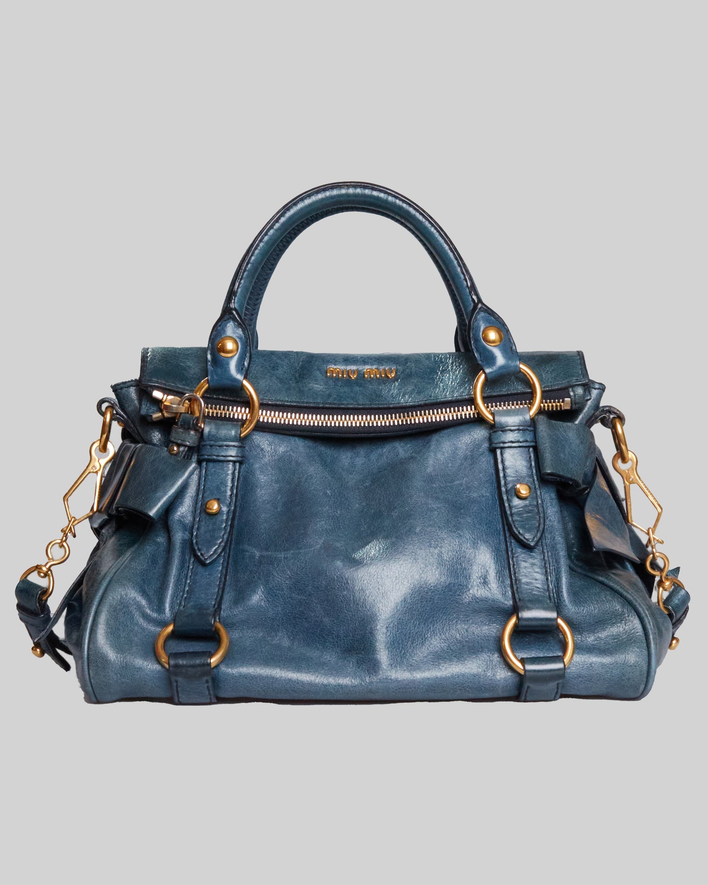 Miu Miu Vitello Lux Bow Bag Mini