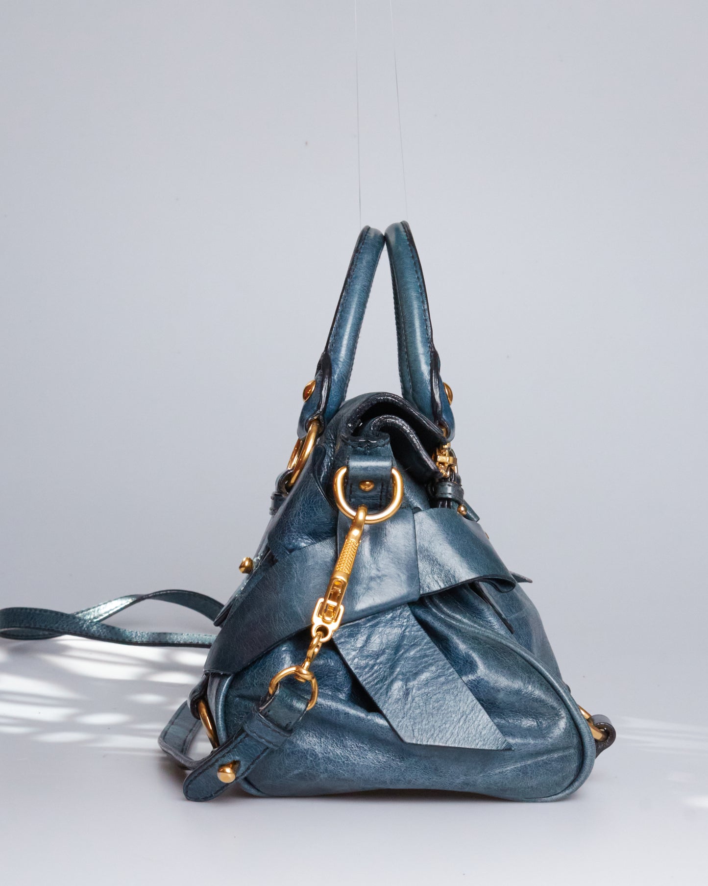 Miu Miu Vitello Lux Bow Bag Mini