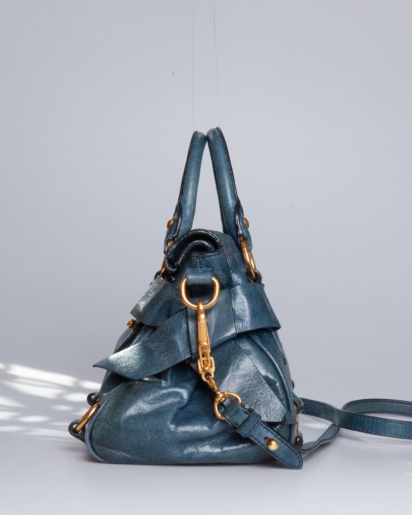 Miu Miu Vitello Lux Bow Bag Mini