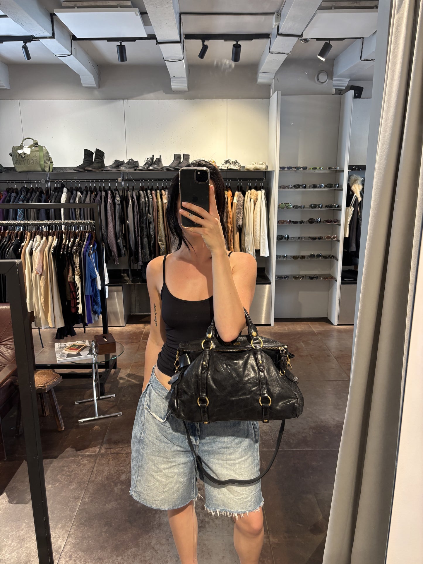 Miu Miu Vitello Lux Bow
