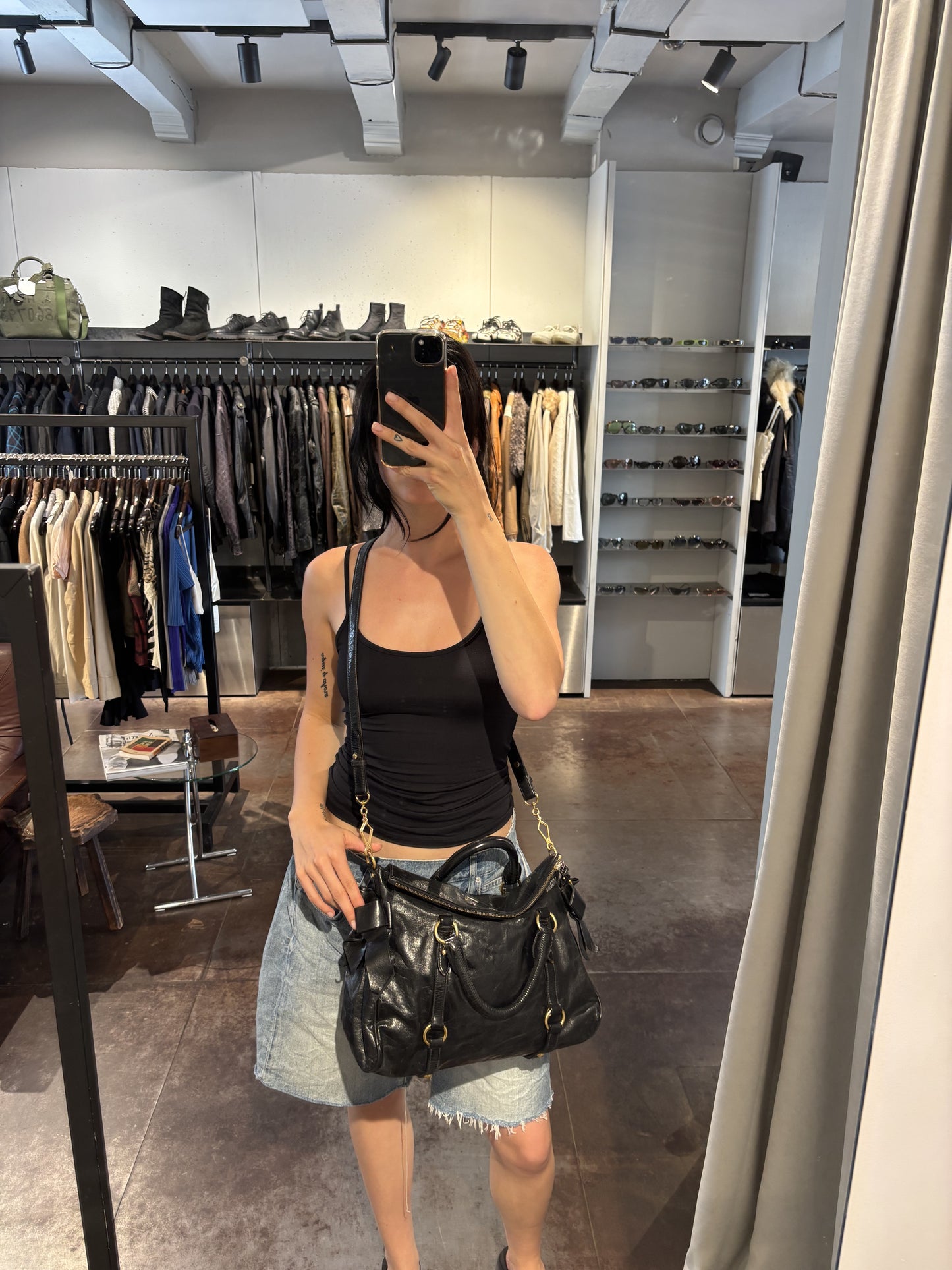 Miu Miu Vitello Lux Bow