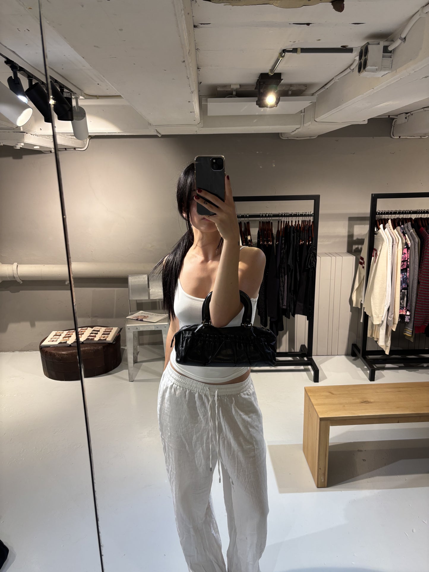 Miu Miu Leather Handle Bag