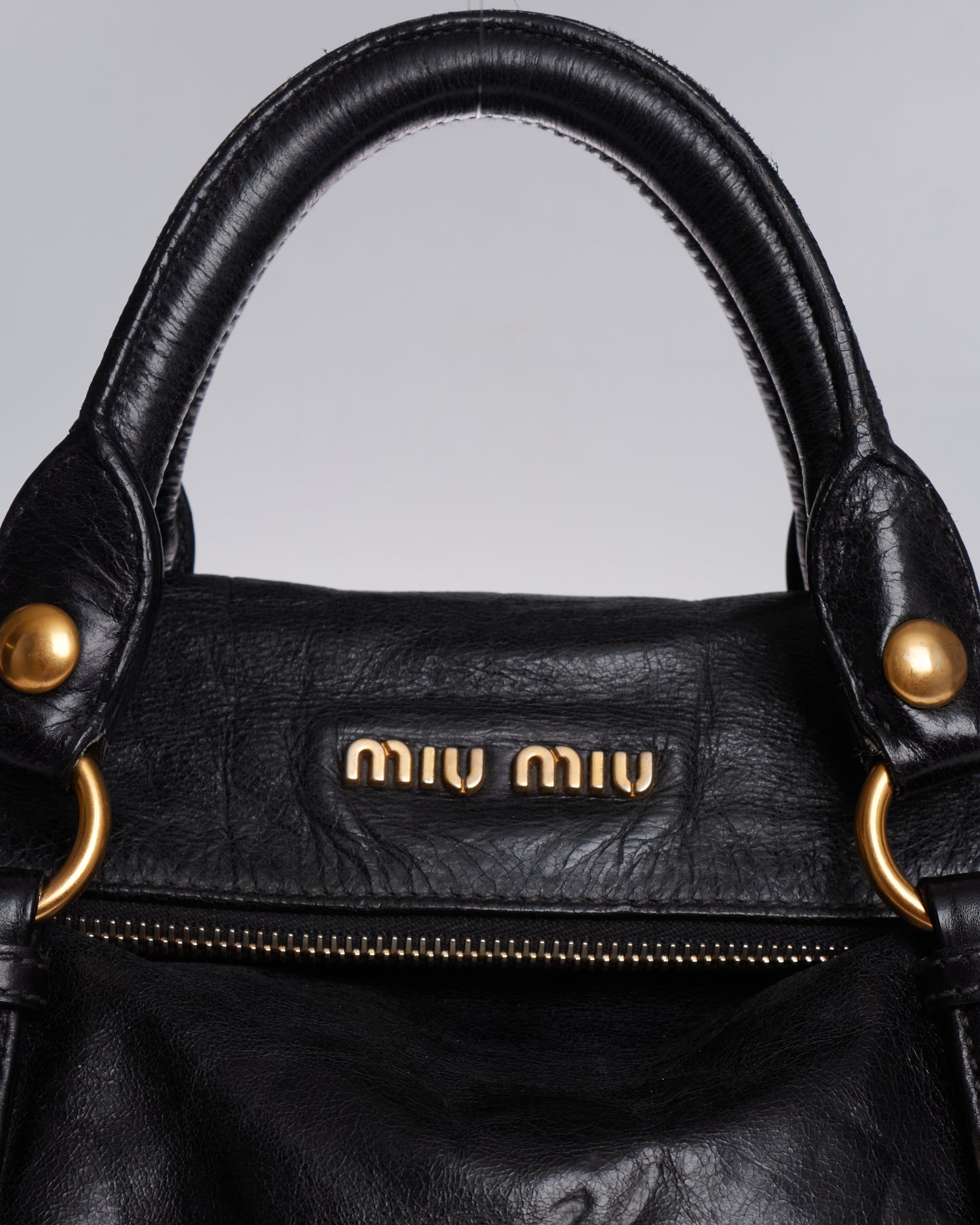 Miu Miu Vitello Lux Bow