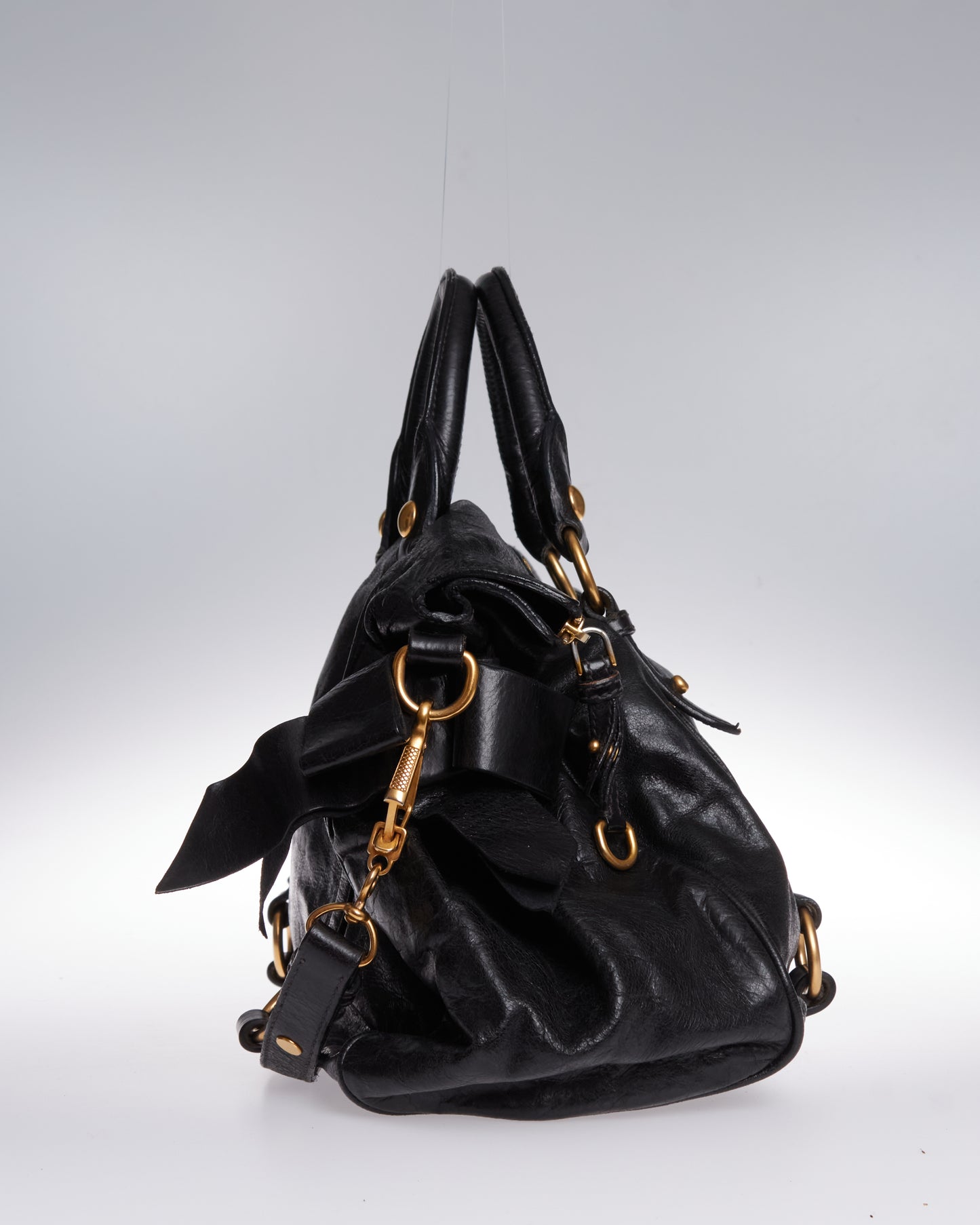 Miu Miu Vitello Lux Bow