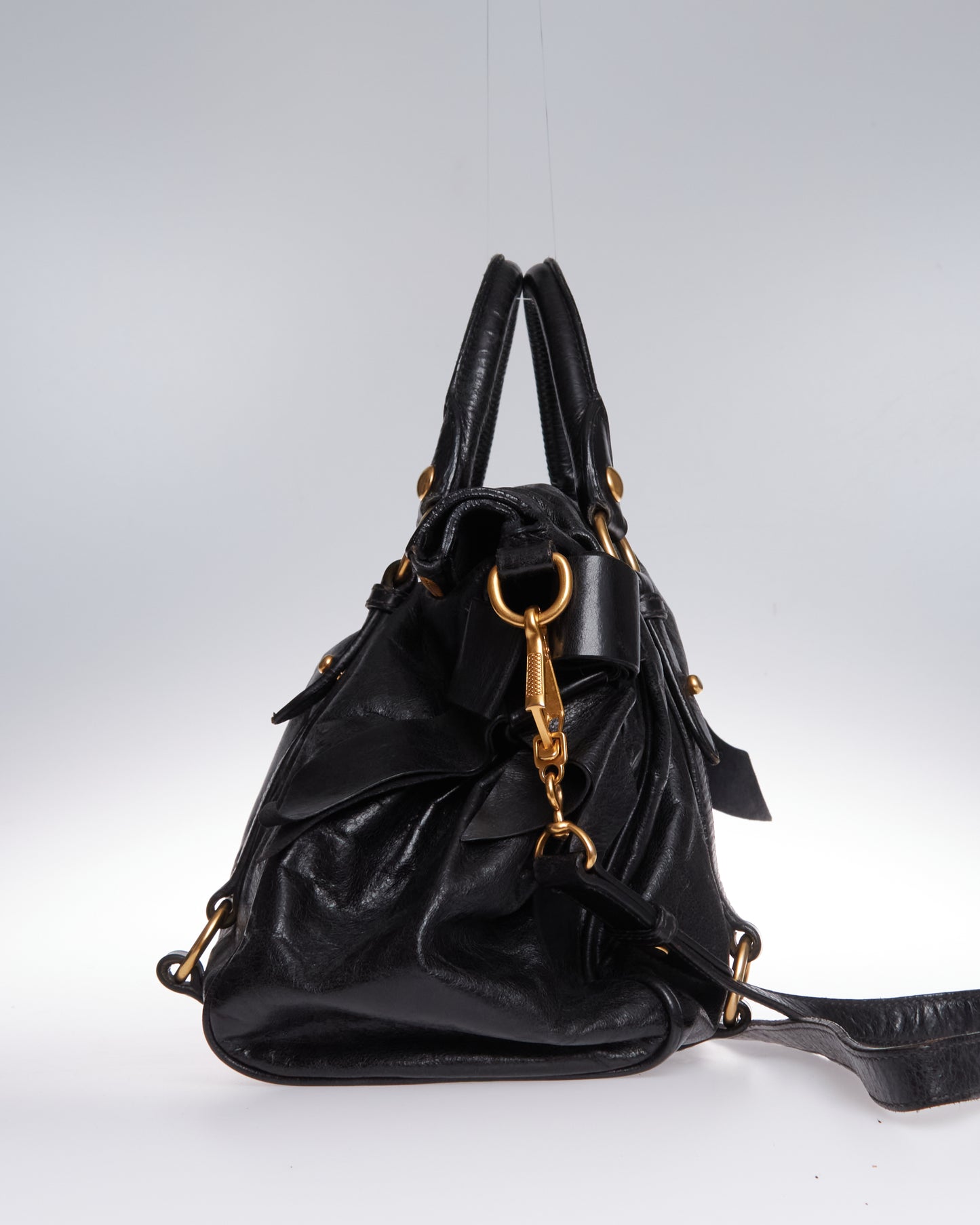 Miu Miu Vitello Lux Bow