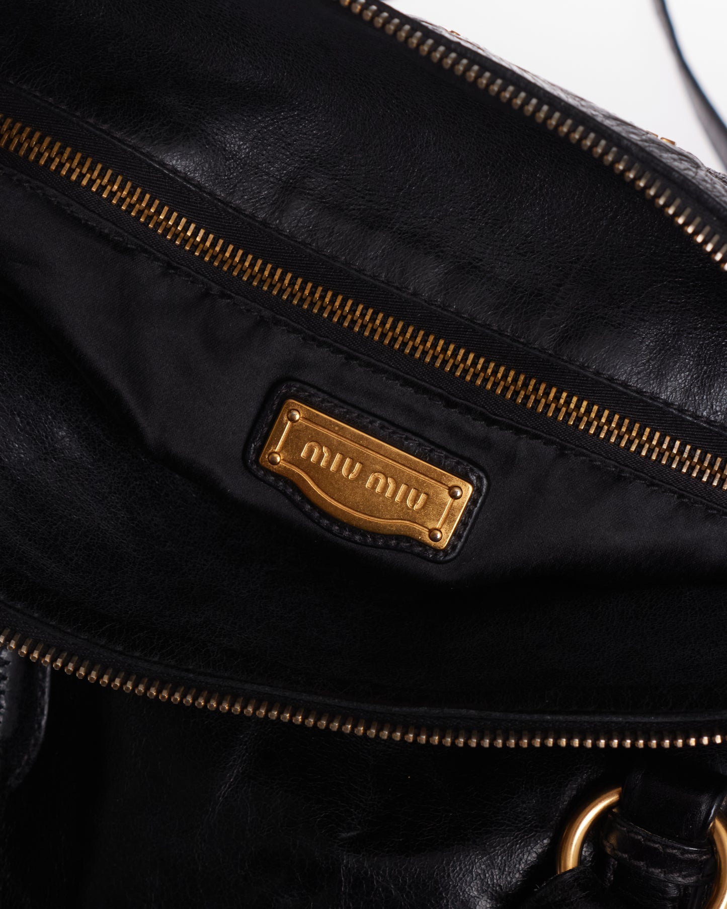 Miu Miu Vitello Lux Bow