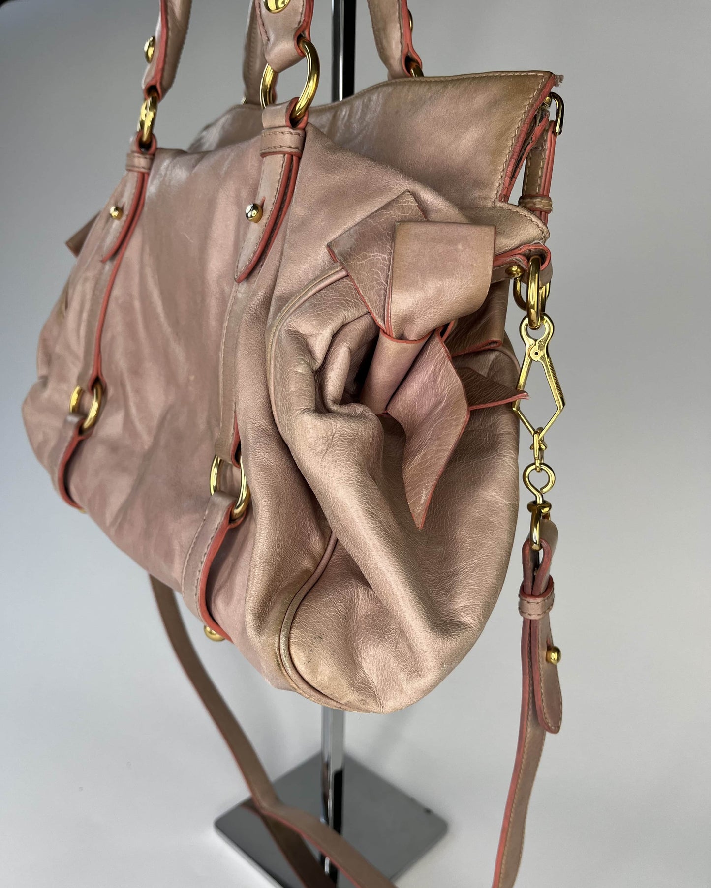 Miu Miu Vitello Lux Bow Bag