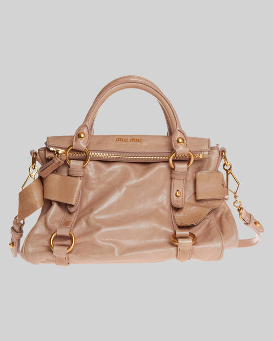 Miu Miu Vitello Lux Bow Bag Mini