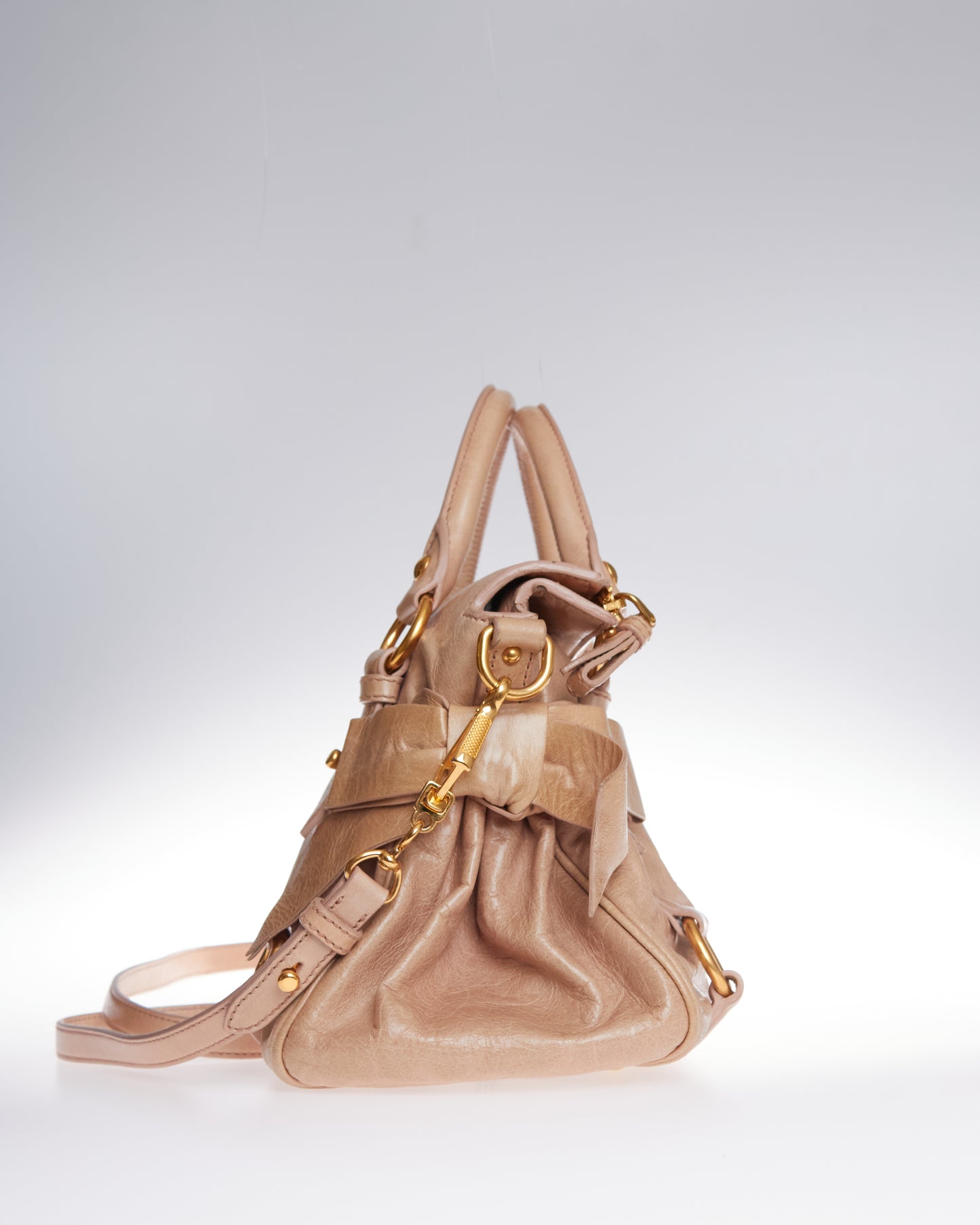 Miu Miu Vitello Lux Bow Bag Mini