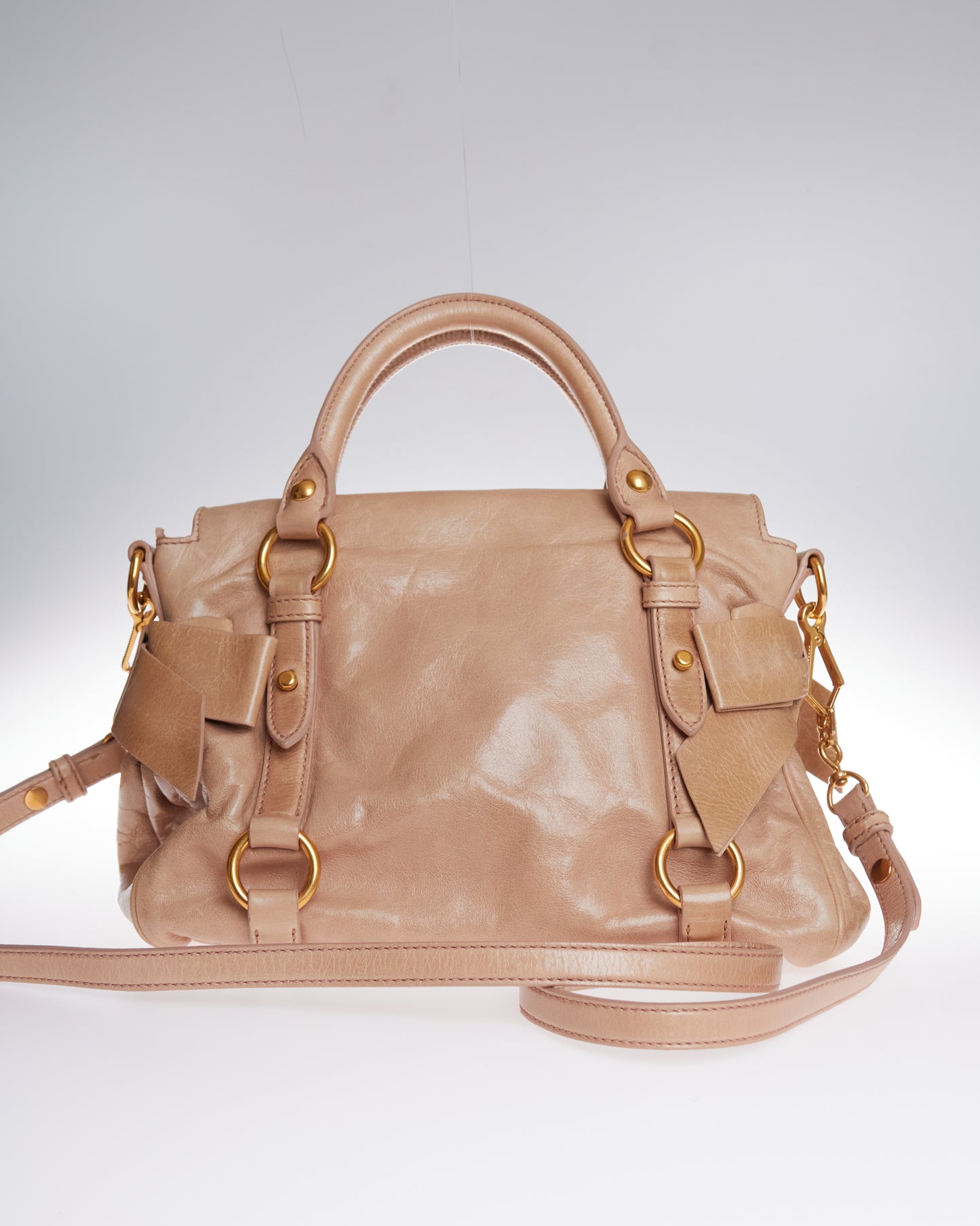 Miu Miu Vitello Lux Bow Bag Mini