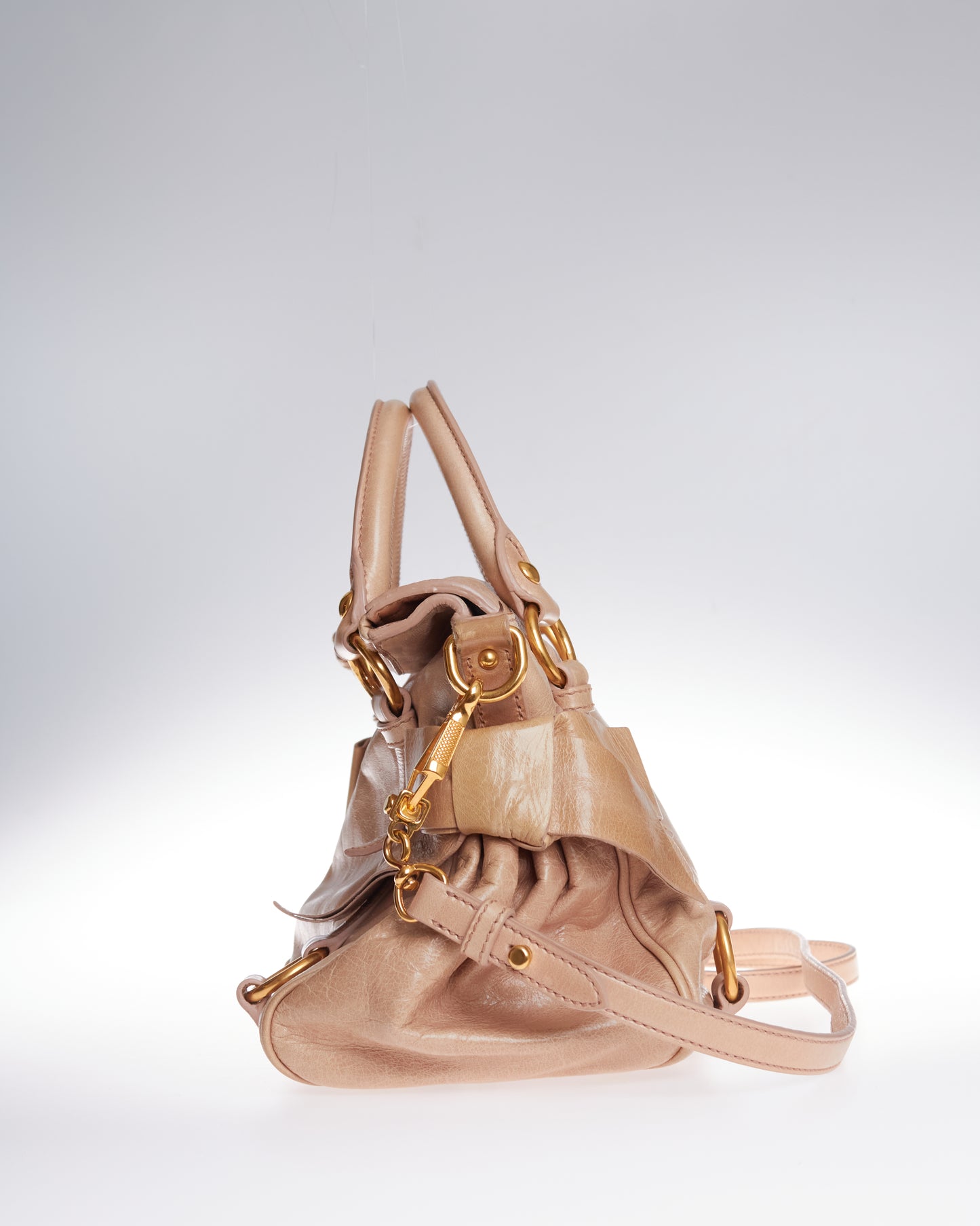 Miu Miu Vitello Lux Bow Bag Mini