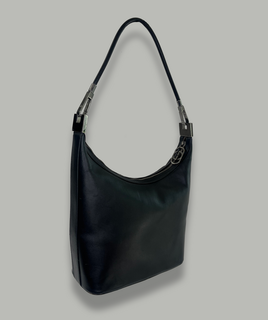 Gucci by Tom Ford Black Leather Shoulderbag