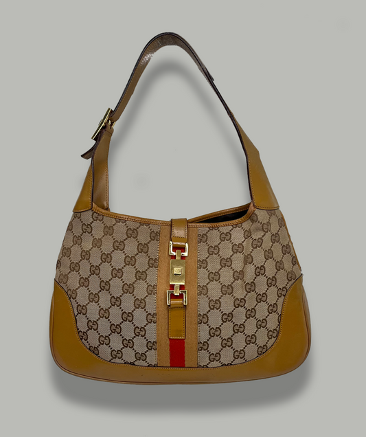 Gucci Jackie Monogram Cherryline Brown