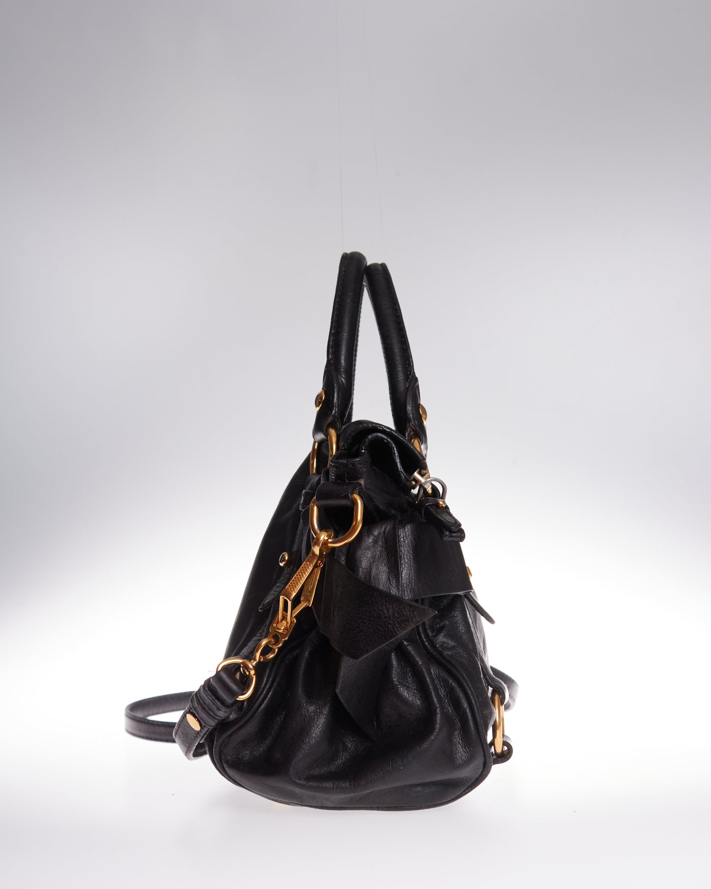 Miu Miu Vitello Lux Bow Bag Mini