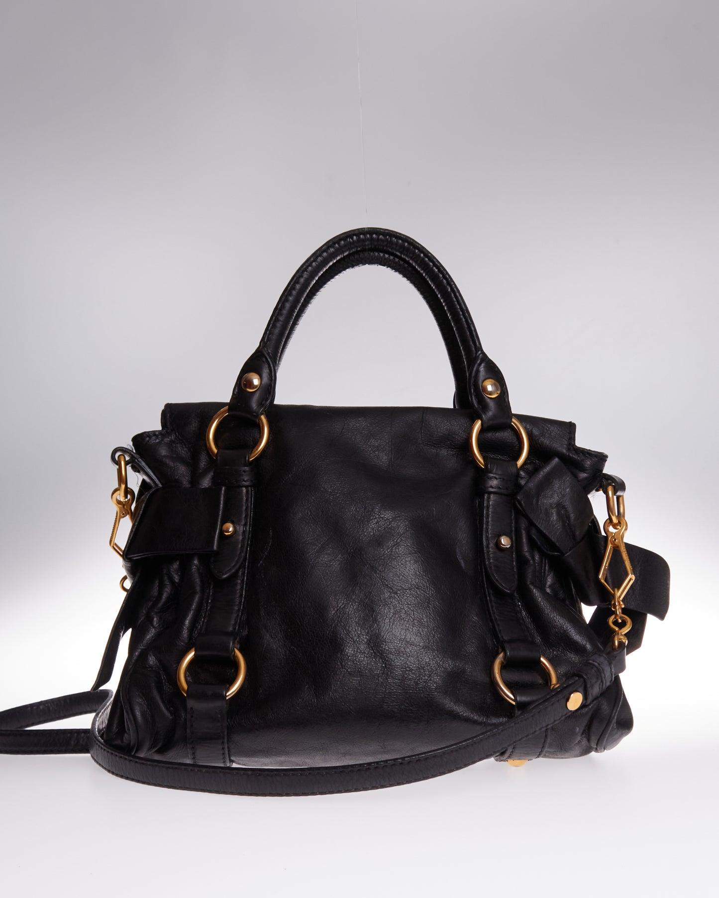 Miu Miu Vitello Lux Bow Bag Mini
