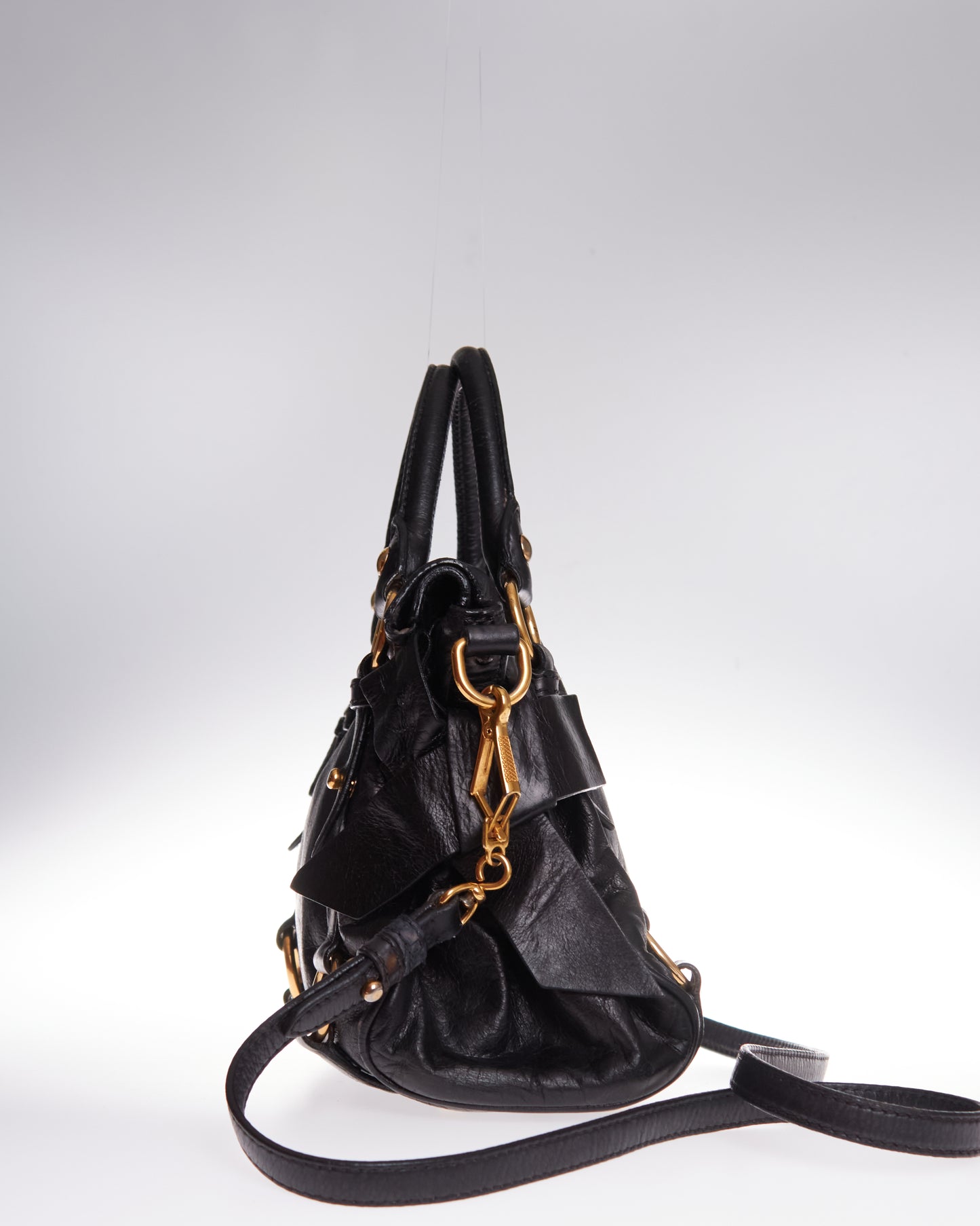 Miu Miu Vitello Lux Bow Bag Mini