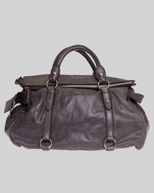 Miu Miu Vitello Lux Bow