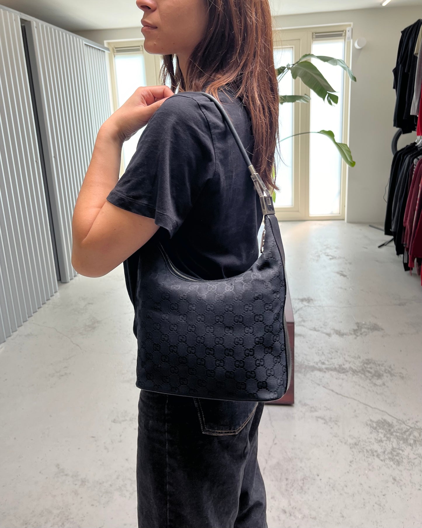 Gucci by Tom Ford GG Canvas Shoulderbag Black