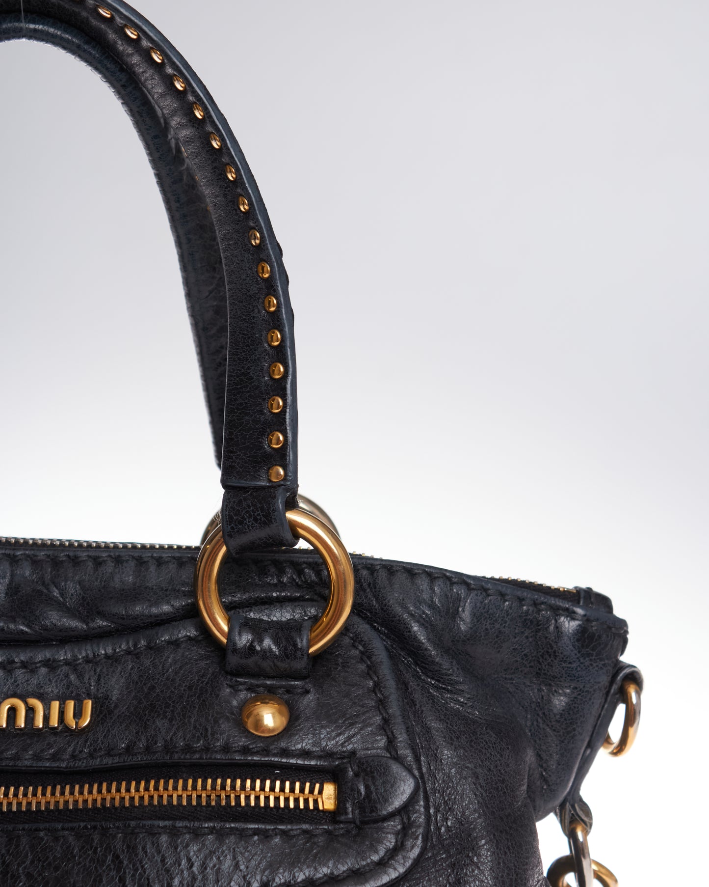 Miu Miu Leather Shoulder Bag Mini