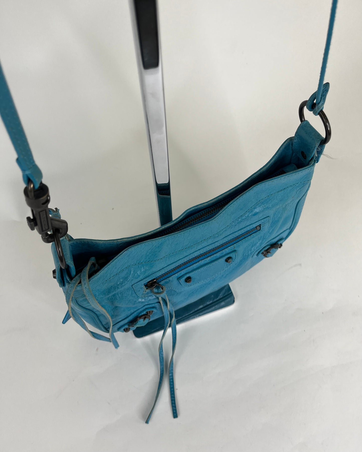 Balenciaga Crossbody Hip Bag Azure