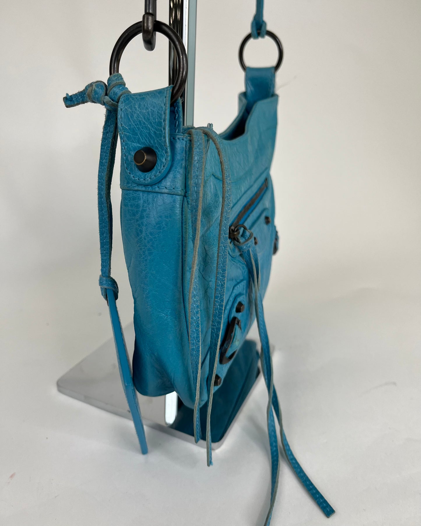 Balenciaga Crossbody Hip Bag Azure