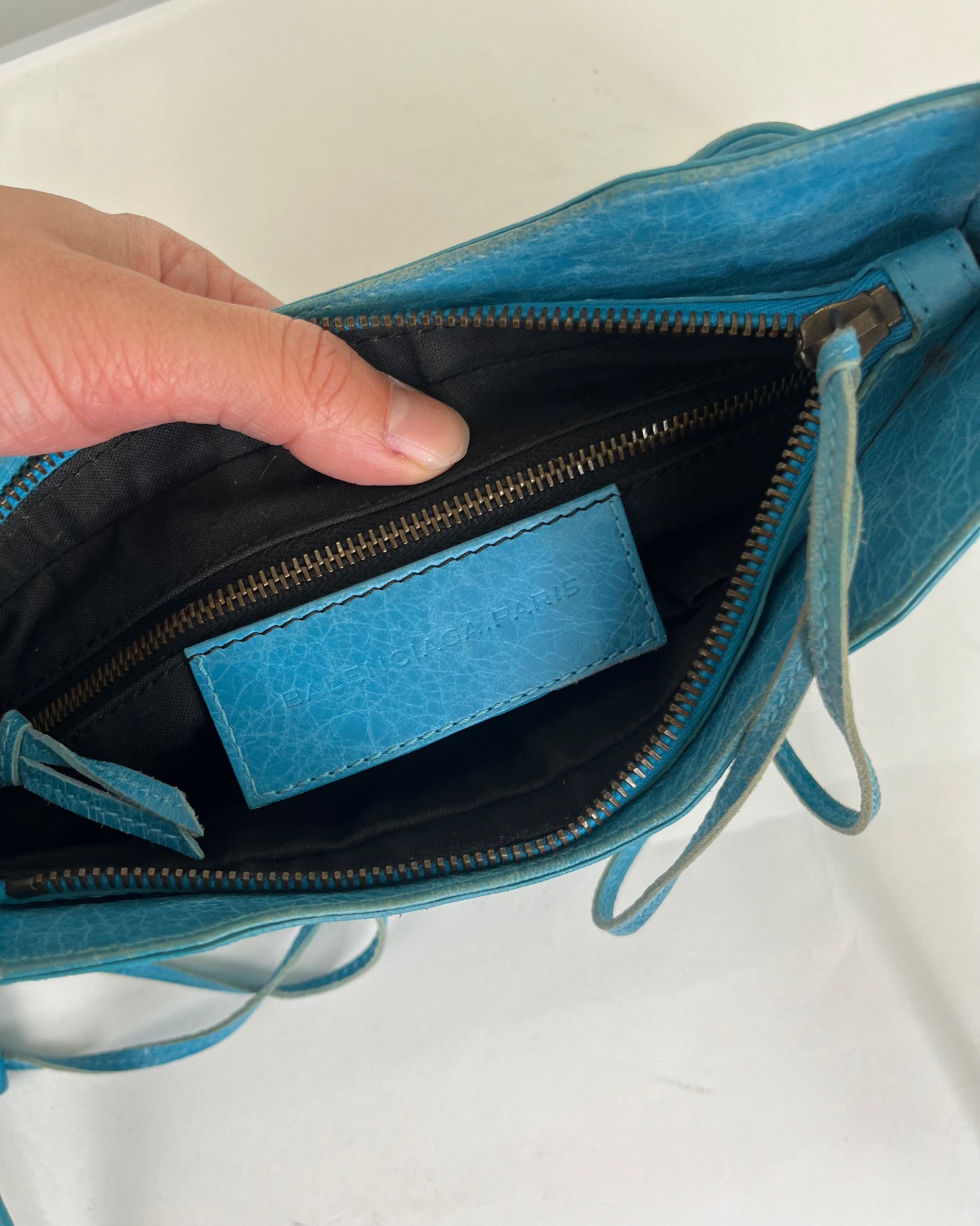 Balenciaga Crossbody Hip Bag Azure