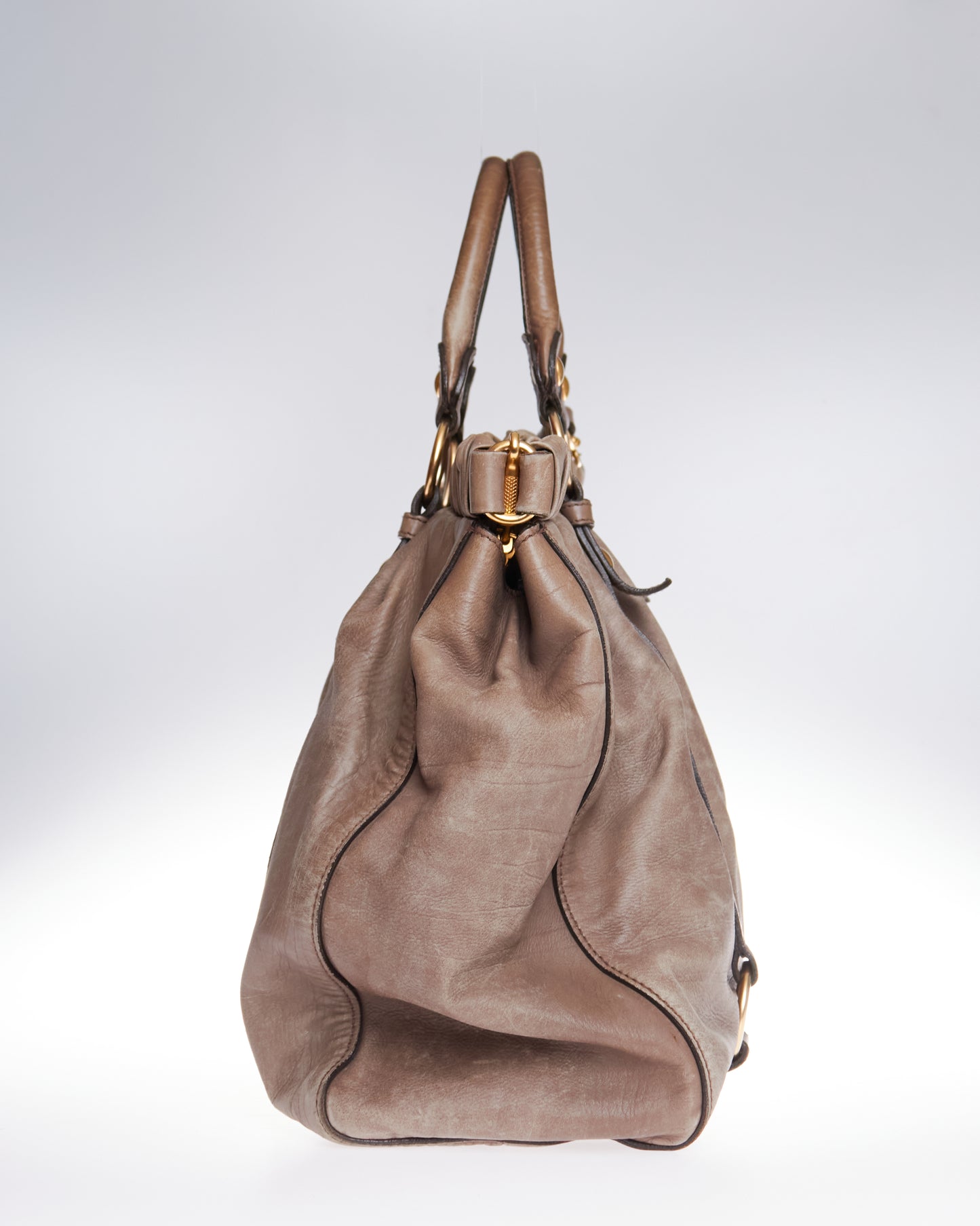 Miu Miu Vitello Lux Bow Large Bag