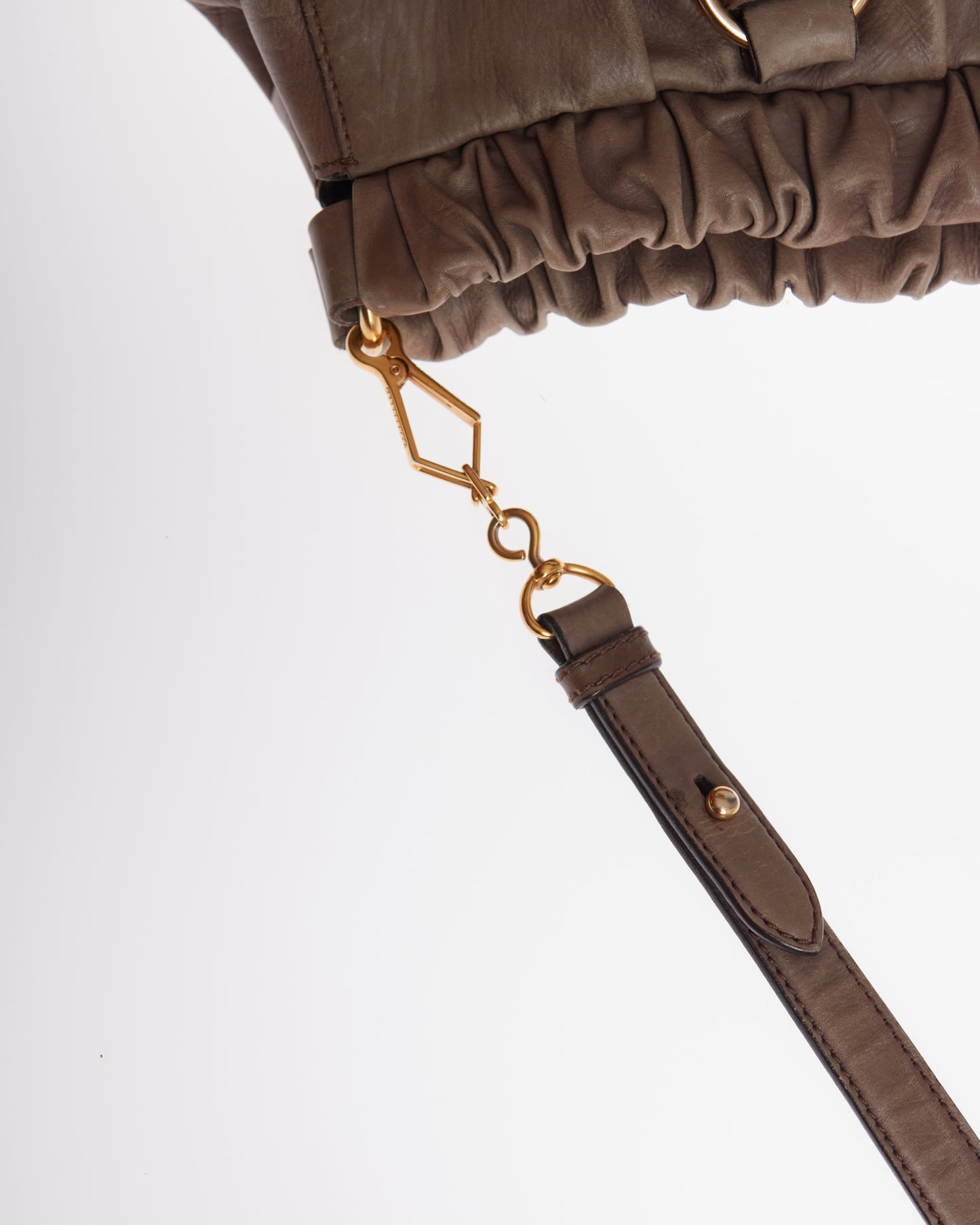 Miu Miu Vitello Lux Bow Large Bag