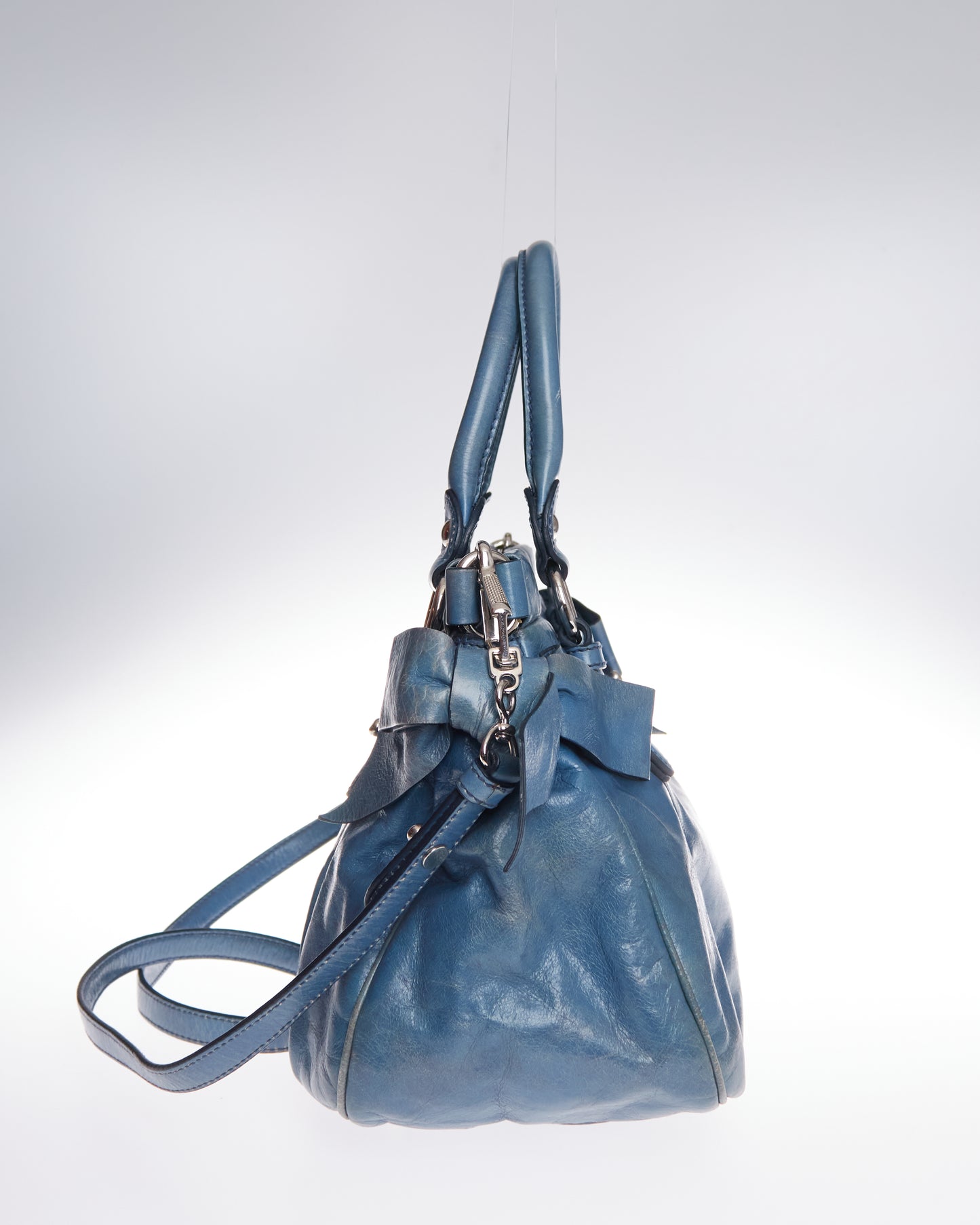 Miu Miu Vitello Lux Bow Bag Mini