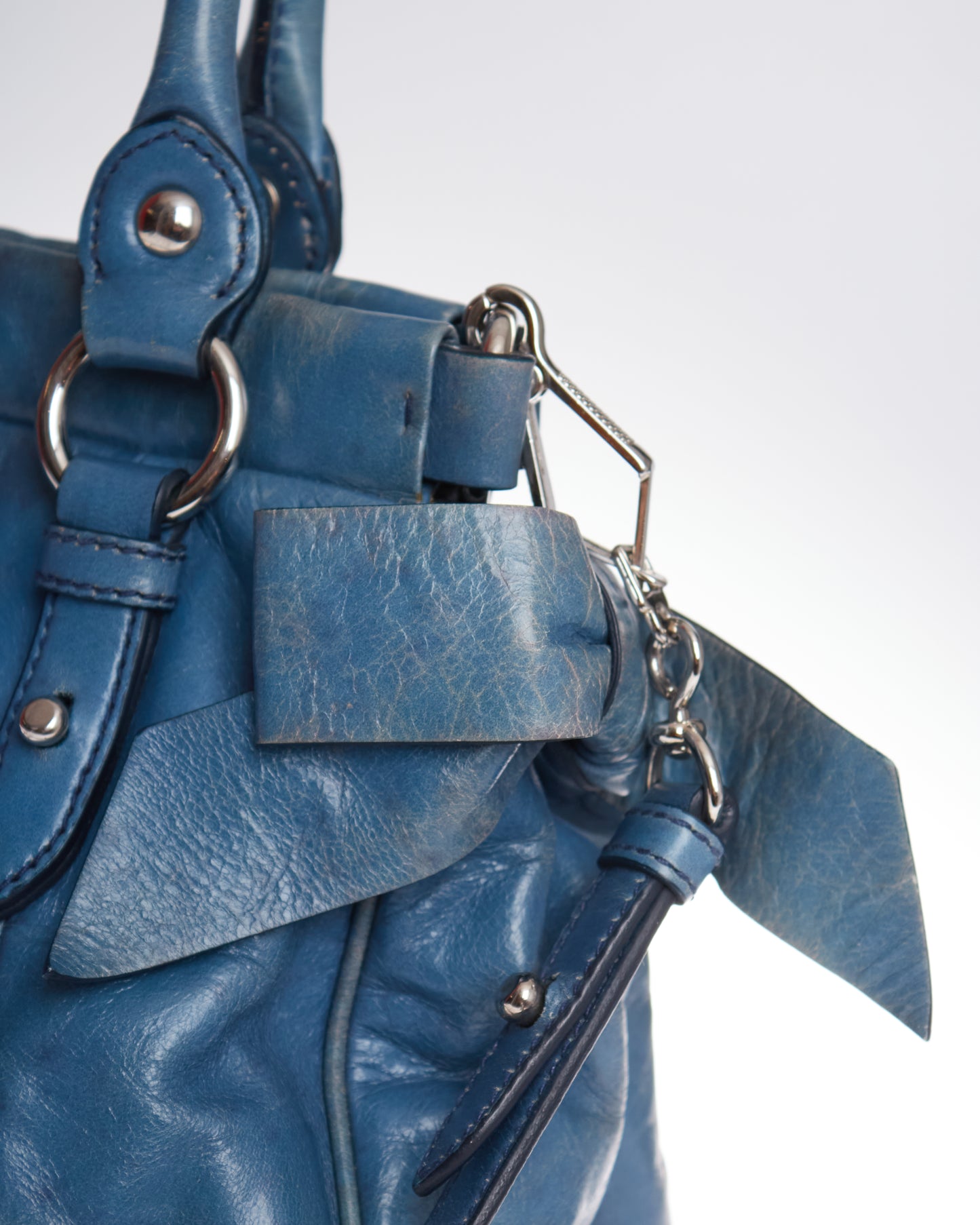 Miu Miu Vitello Lux Bow Bag Mini