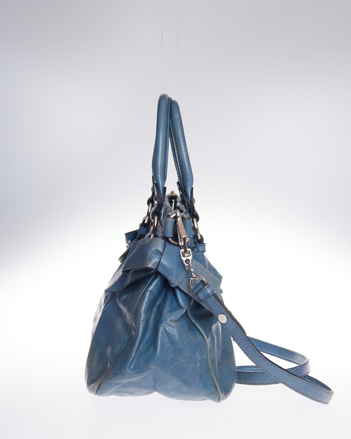 Miu Miu Vitello Lux Bow Bag Mini