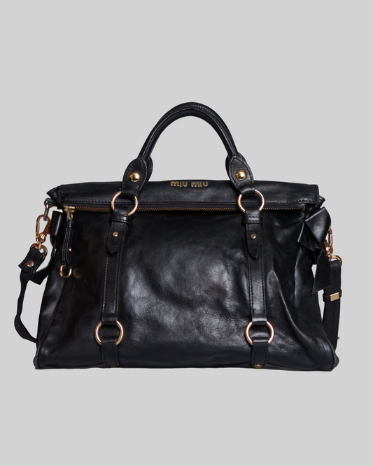 Miu Miu Vitello Lux Bow