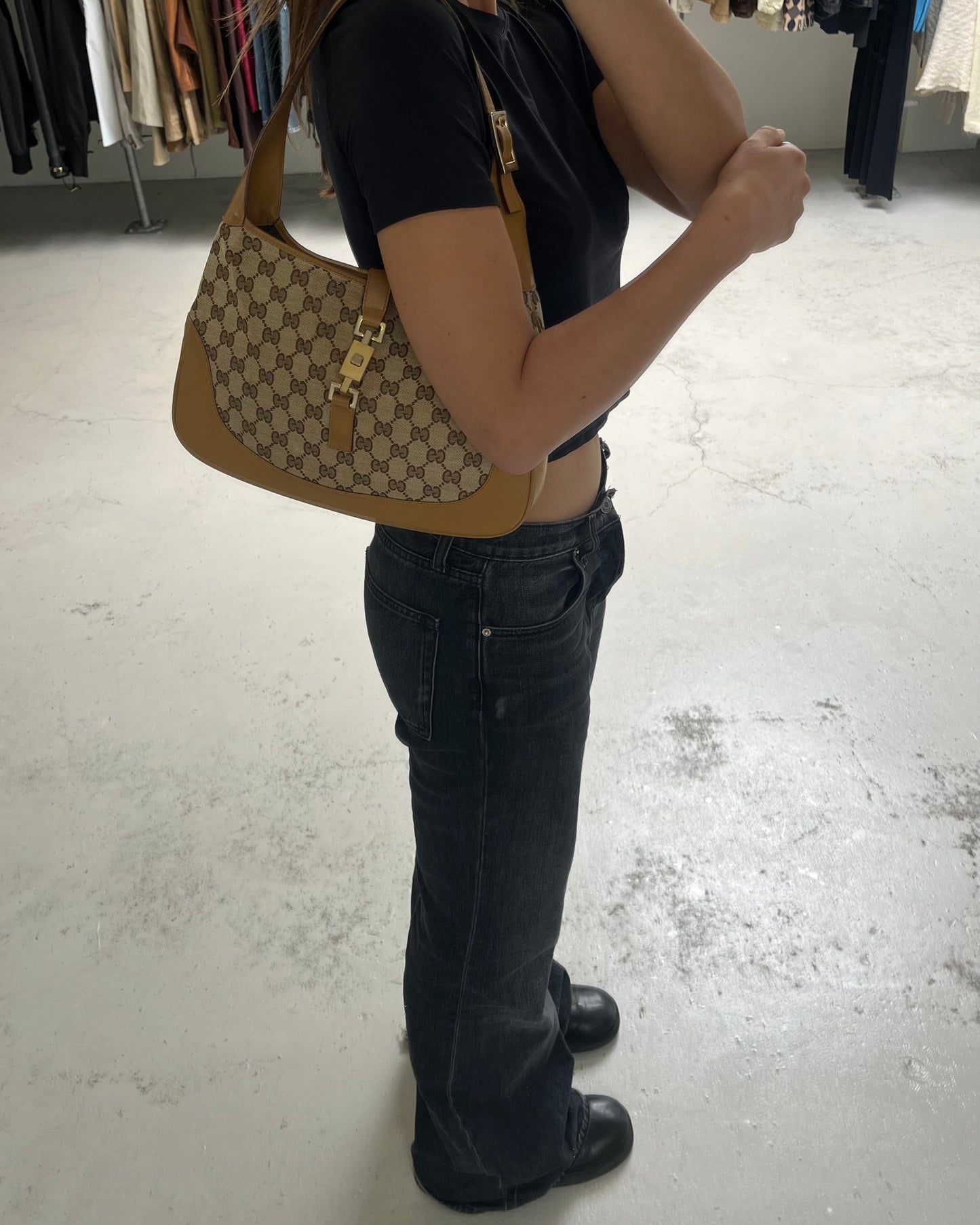 Gucci Jackie GG Canvas Beige