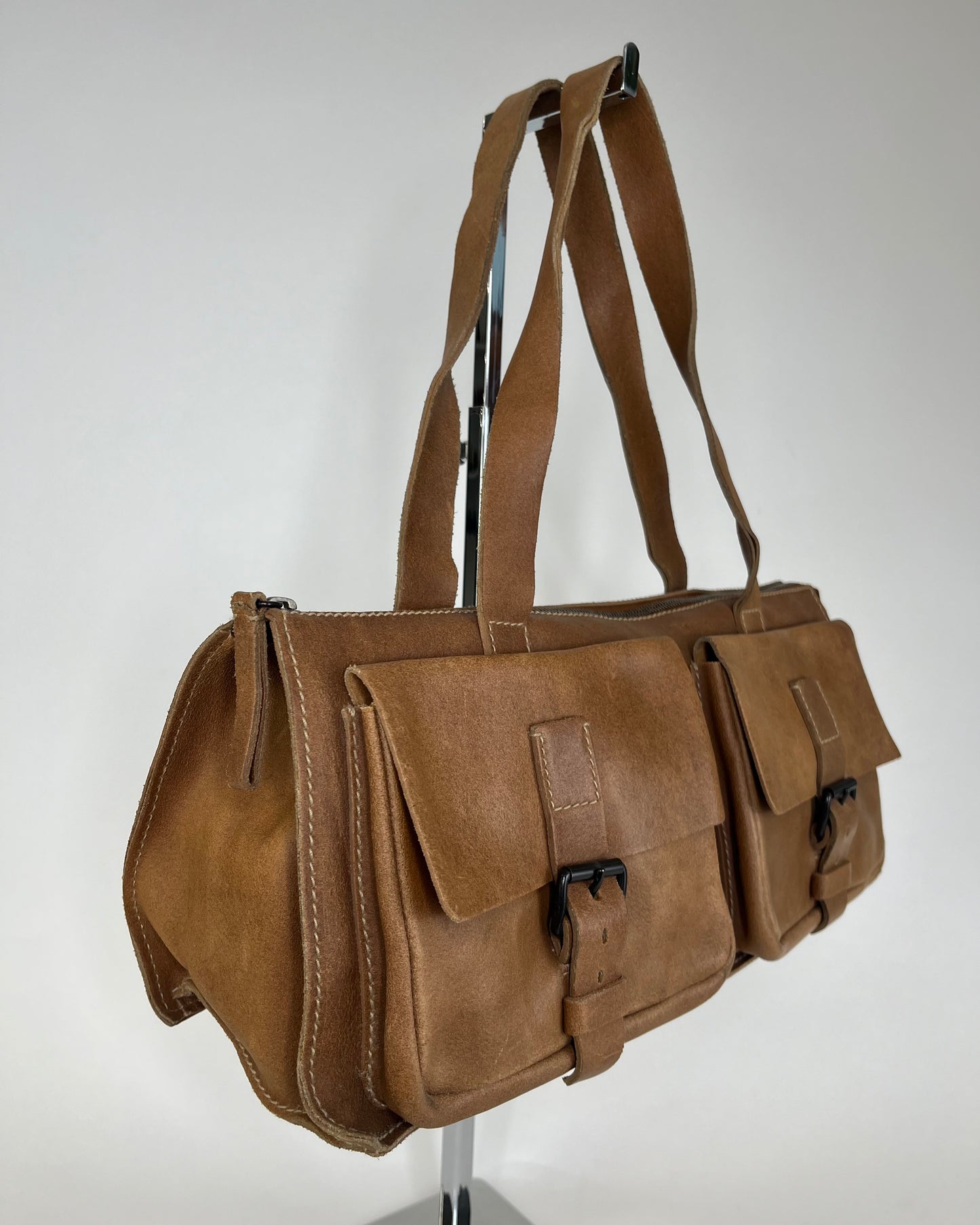 Miu Miu 1990’s Archive Leather Brown Pocket Bag