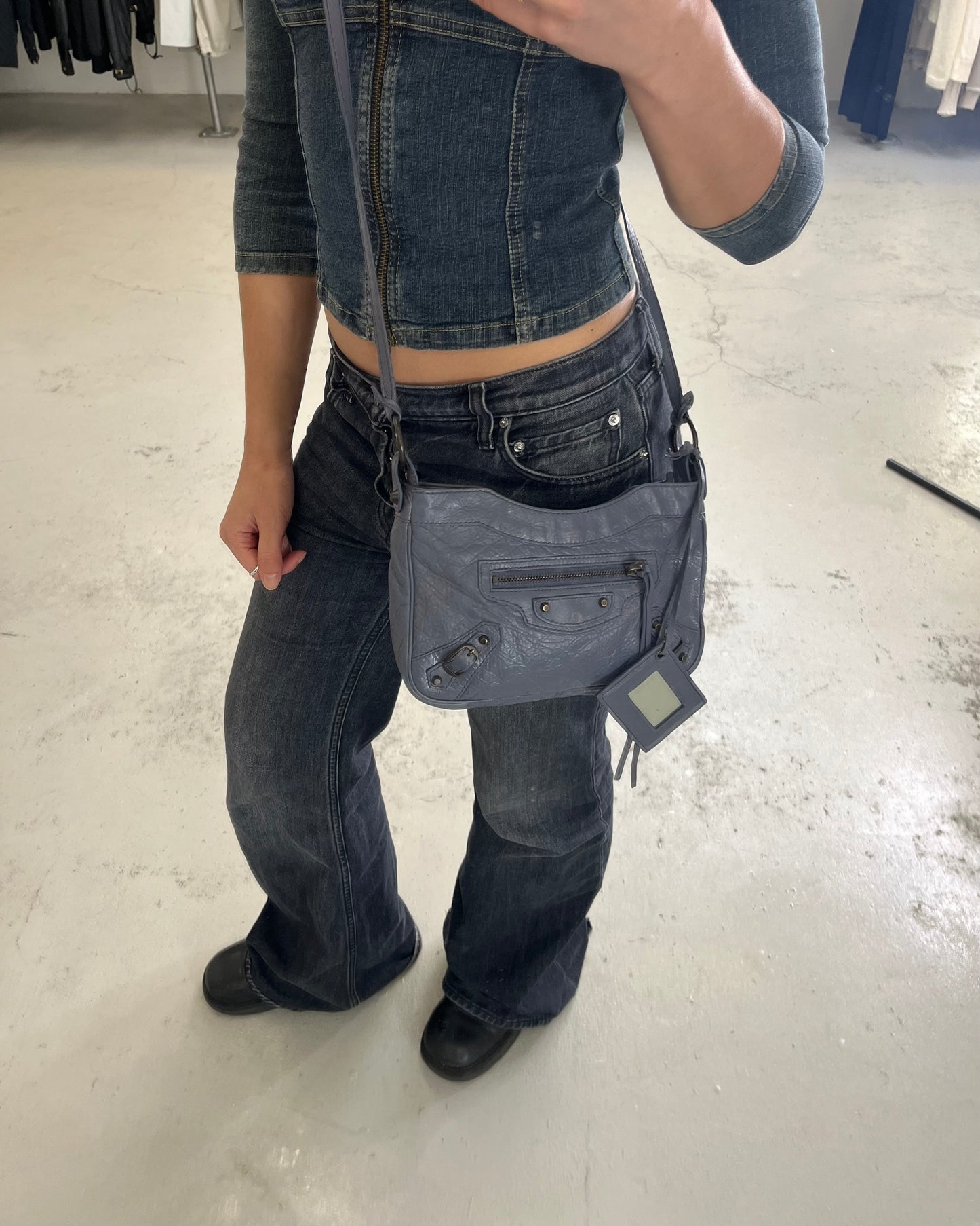 Balenciaga Crossbody Hip Bag Lilac