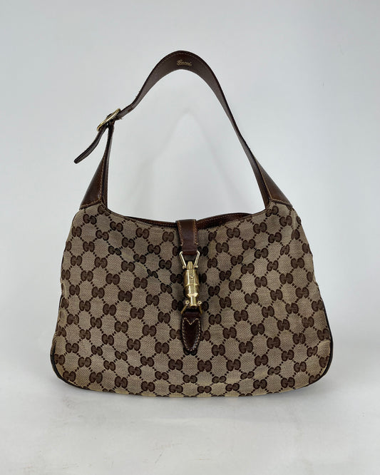 Gucci Jackie GG Canvas Brown