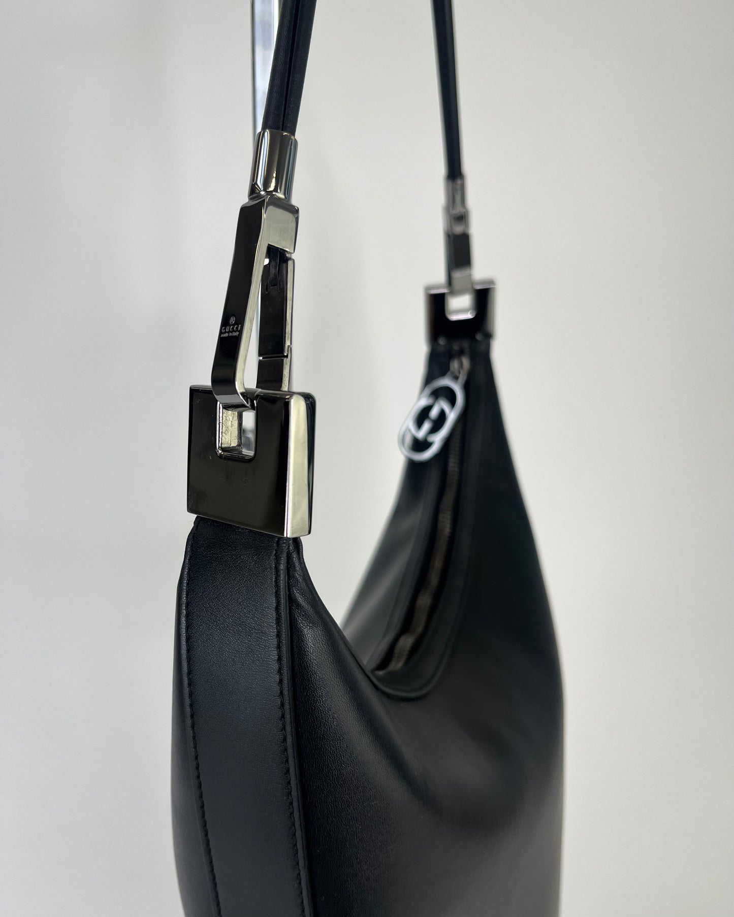 Gucci by Tom Ford Black Leather Shoulderbag