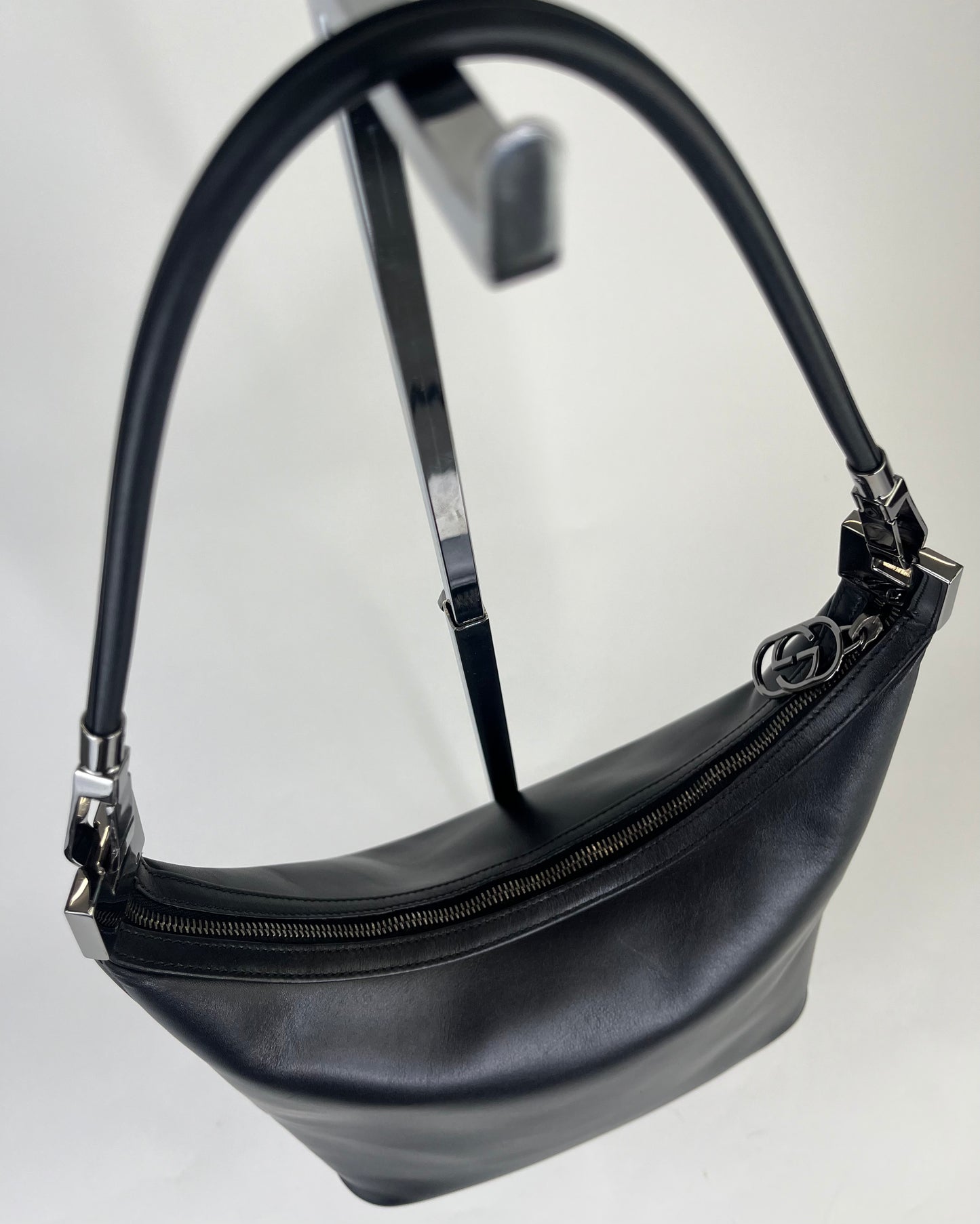 Gucci by Tom Ford Black Leather Shoulderbag